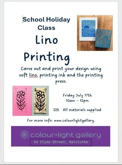 Lino Printing school holiday class