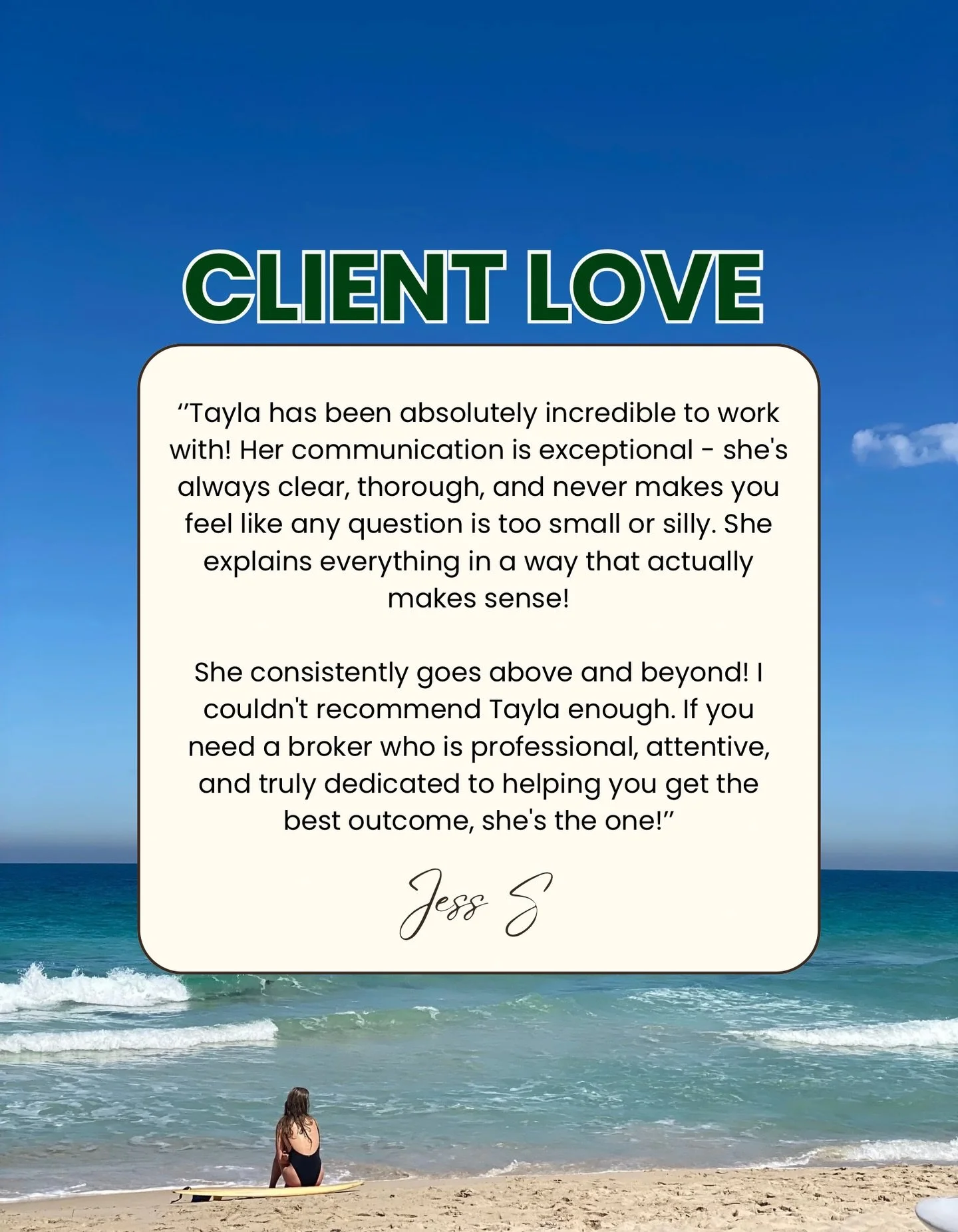 Another amazing First Home Buyer in the market! 🪂

I was able to help Jess through her first home building journey, which is due to commence soon. Her coastal abode will be complete in no time, and she&rsquo;ll soon have the keys to her very own hom