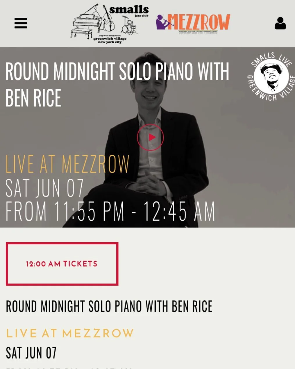 Tomorrow night for the &lsquo;Round Midnight solo hour! Roll through- will be a relaxed time. **Note the time of the set is Midnight to 1am