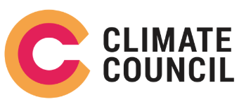 Climate Council logo with a stylised 'C' in red and orange, and the words 'CLIMATE COUNCIL' in black.