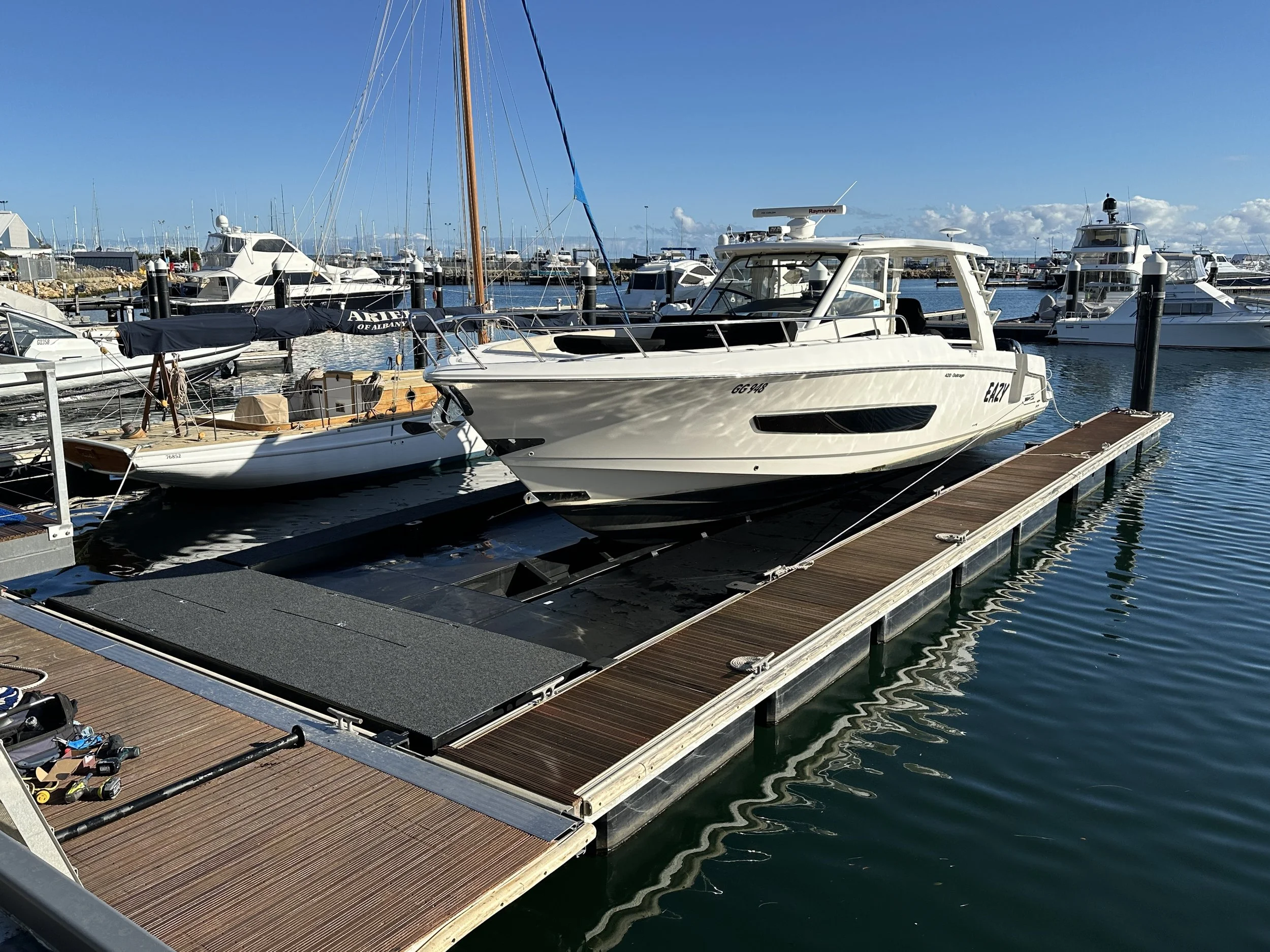 Largest Dock to date - Boston Whaler 480!