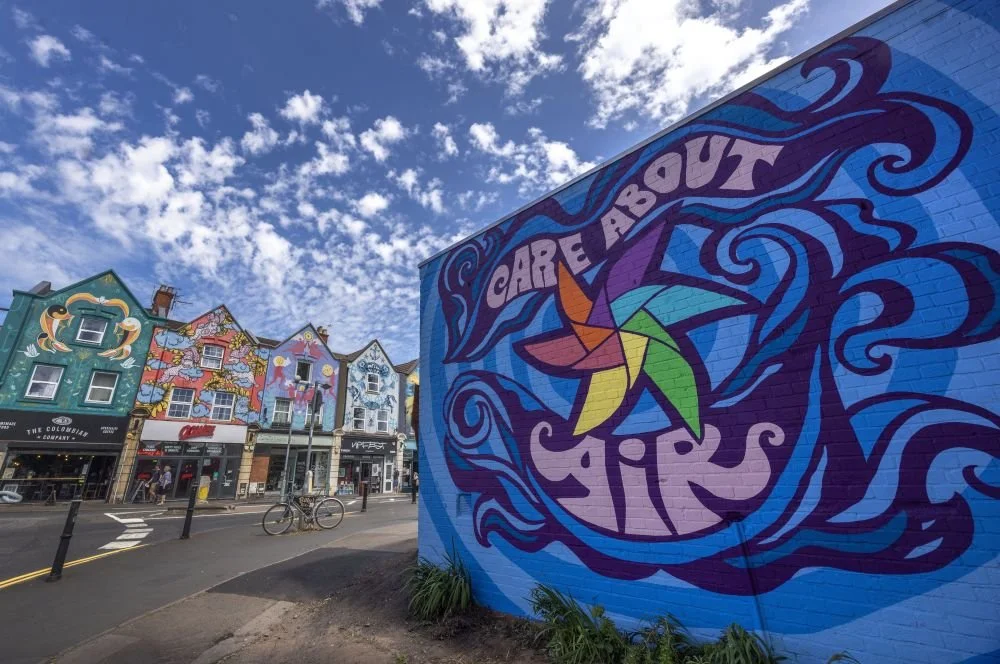 Mural on Air Quality at Bristol’s Street Art Festival