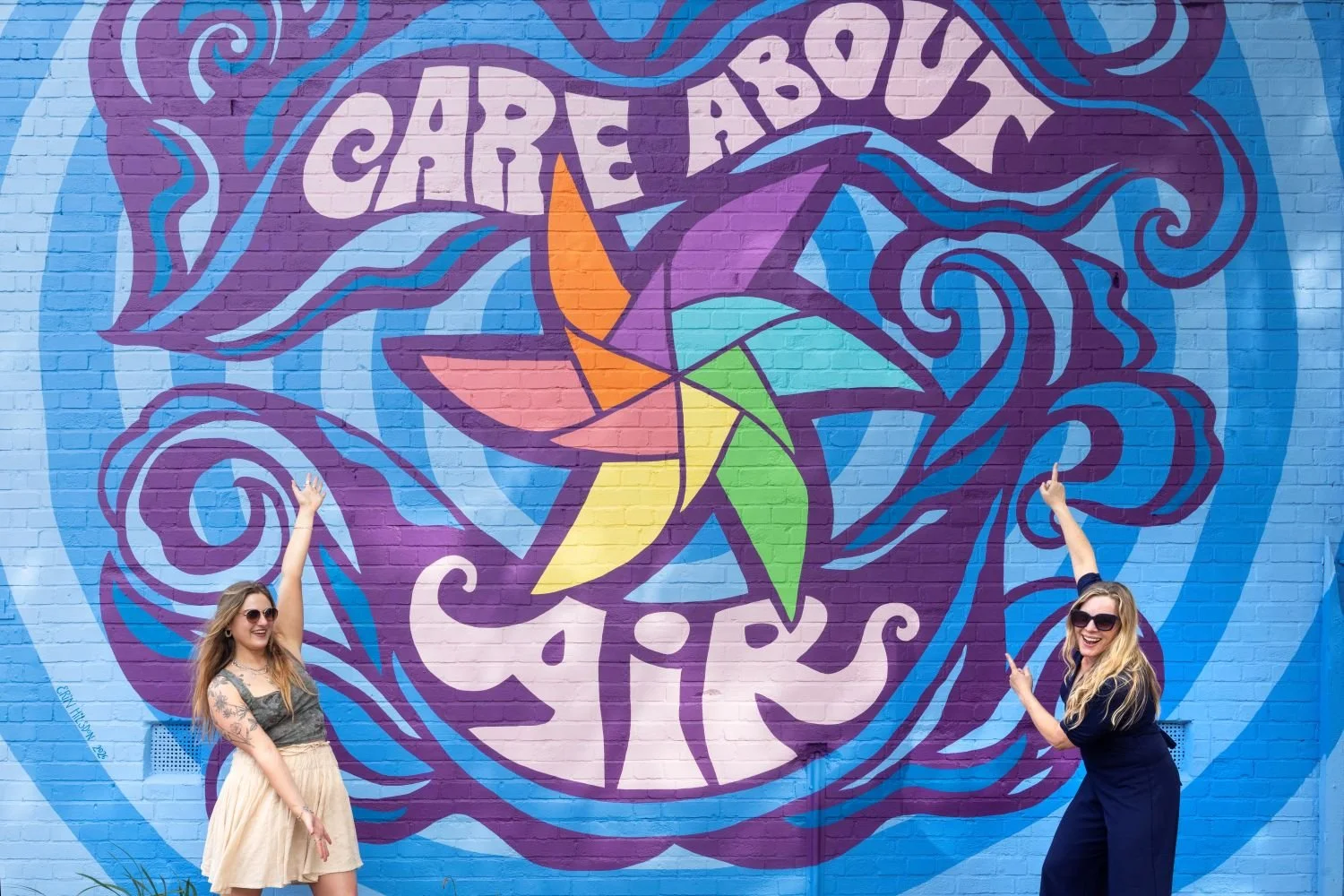 Mural on Air Quality at Bristol’s Street Art Festival