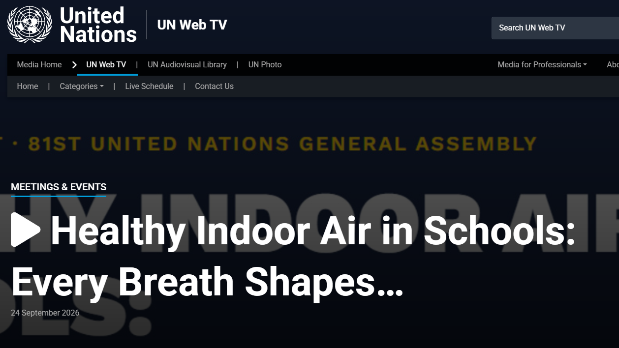 Link to the UN conference on Healthy Indoor Air in Schools