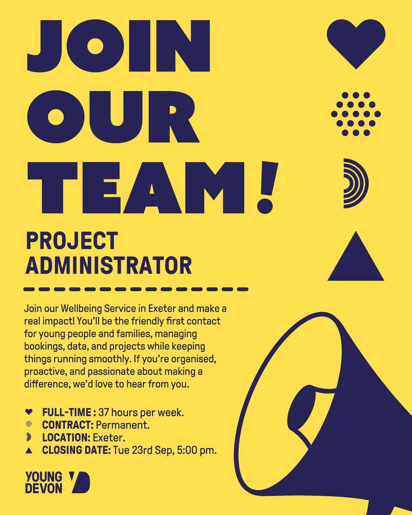Discover meaningful career opportunities at Young Devon!

View all vacancies at youngdevon.org

For over 75 years, we&rsquo;ve been helping young people thrive. Join our team and make a difference. 💛

#applynow #jobposting #opportunity #jobvacancy #