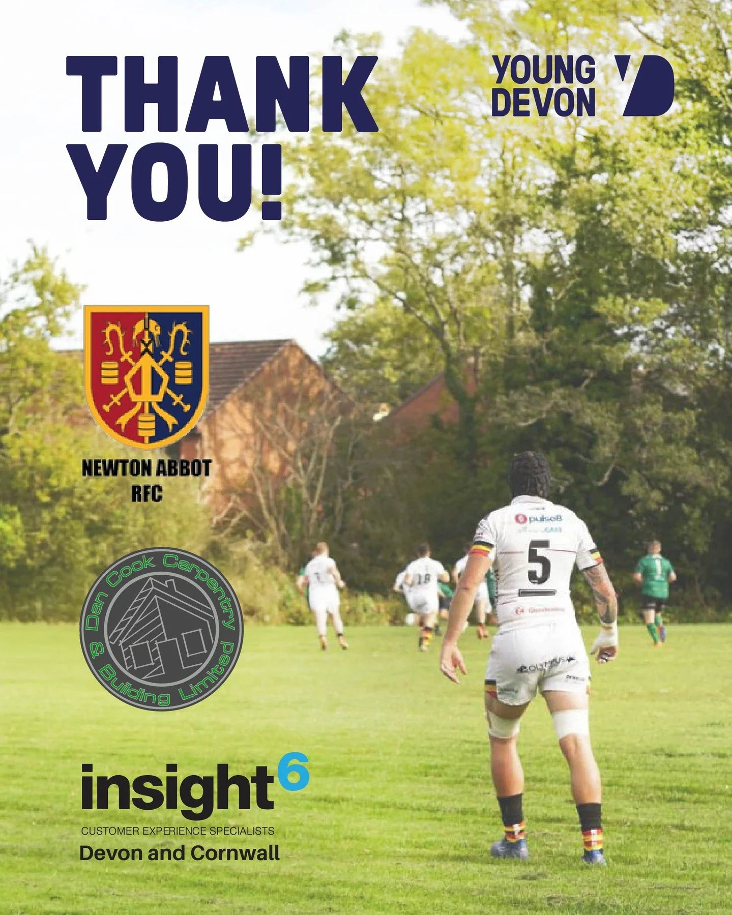 A huge thank you to Rhian Huxtable - CCXP and Dan Cook - Carpentry and Building Limited for hosting Young Devon at @newtonabbotrugbyclub on Saturday.

We&rsquo;re incredibly grateful to everyone who donated to and bought raffle tickets, together, you