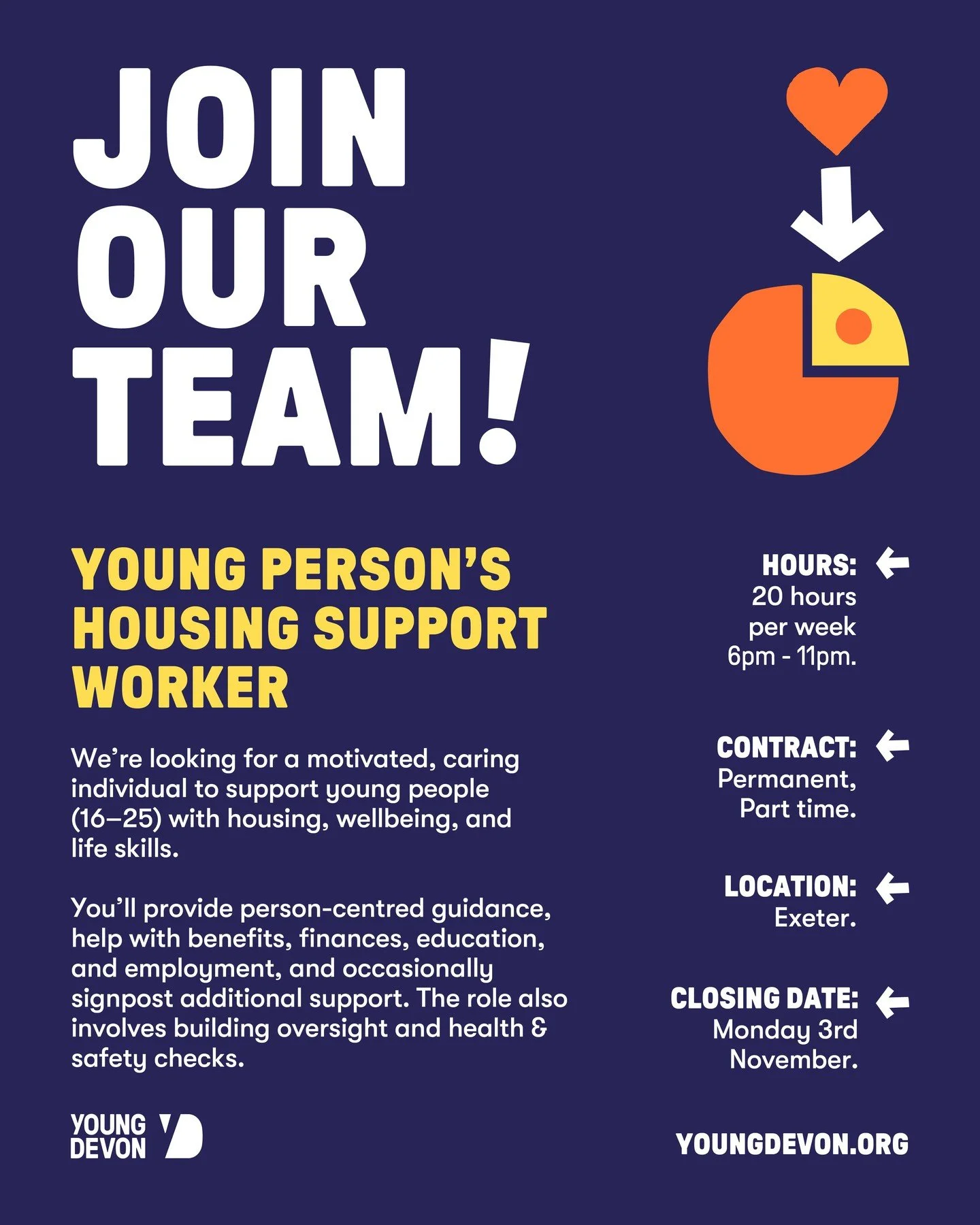 Discover meaningful career opportunities at Young Devon!

View all vacancies at youngdevon.org

For over 75 years, we&rsquo;ve been helping young people thrive. Join our team and make a difference. 💛

#applynow #jobposting #opportunity #jobvacancy #