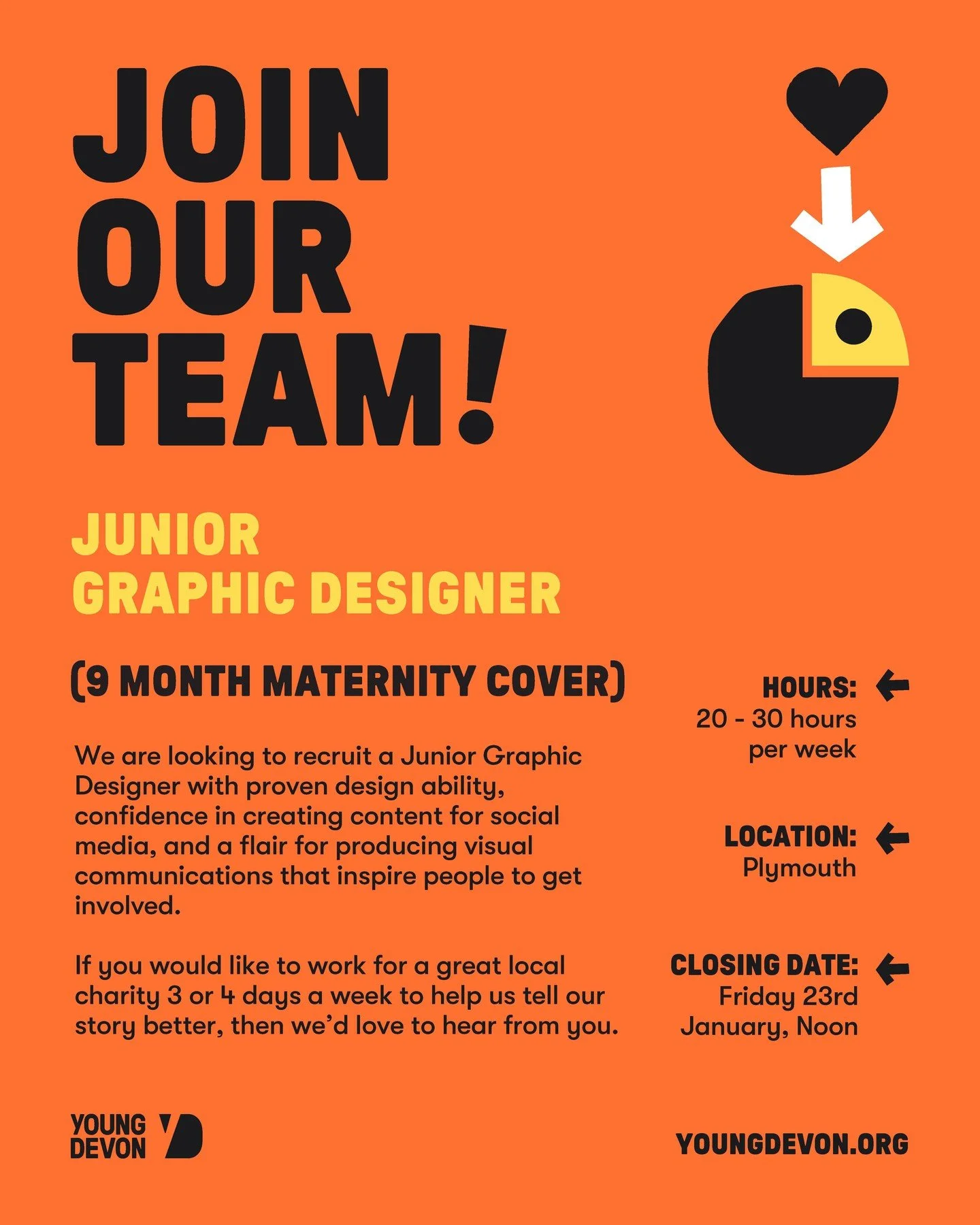 We're hiring!

Have you got strong design skills, a creative eye for communicating ideas, and a passion for using your talents to support a local charity? Then this may be the role for you!

View find out more about this role and all our vacancies, v