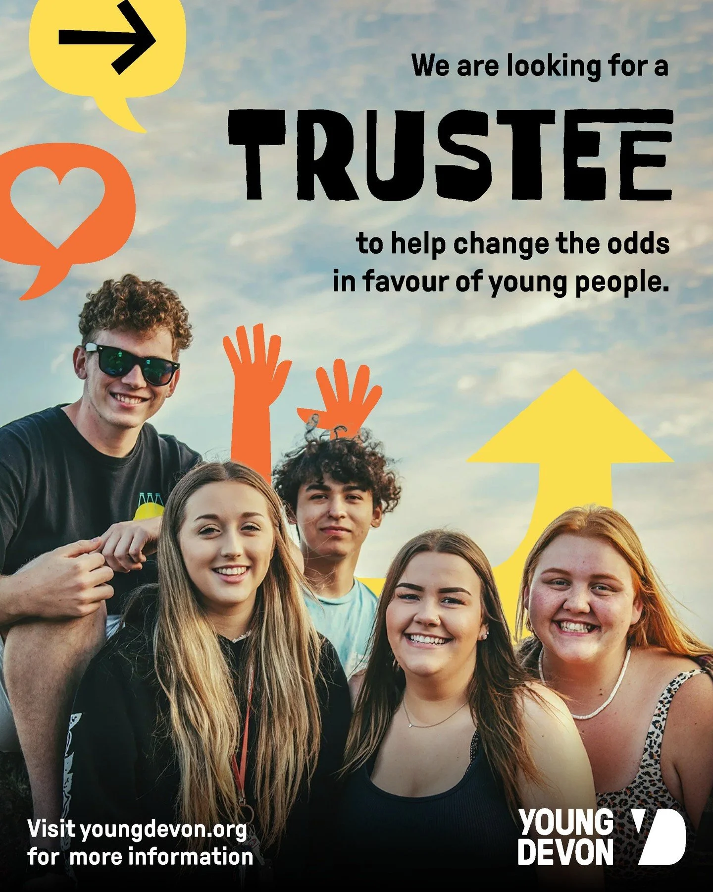 Are you passionate about supporting young people in Devon? Could you be Young Devon&rsquo;s next Trustee?

We&rsquo;re looking for passionate, committed people to help guide our charity and support the thousands of young people in Devon who come to u