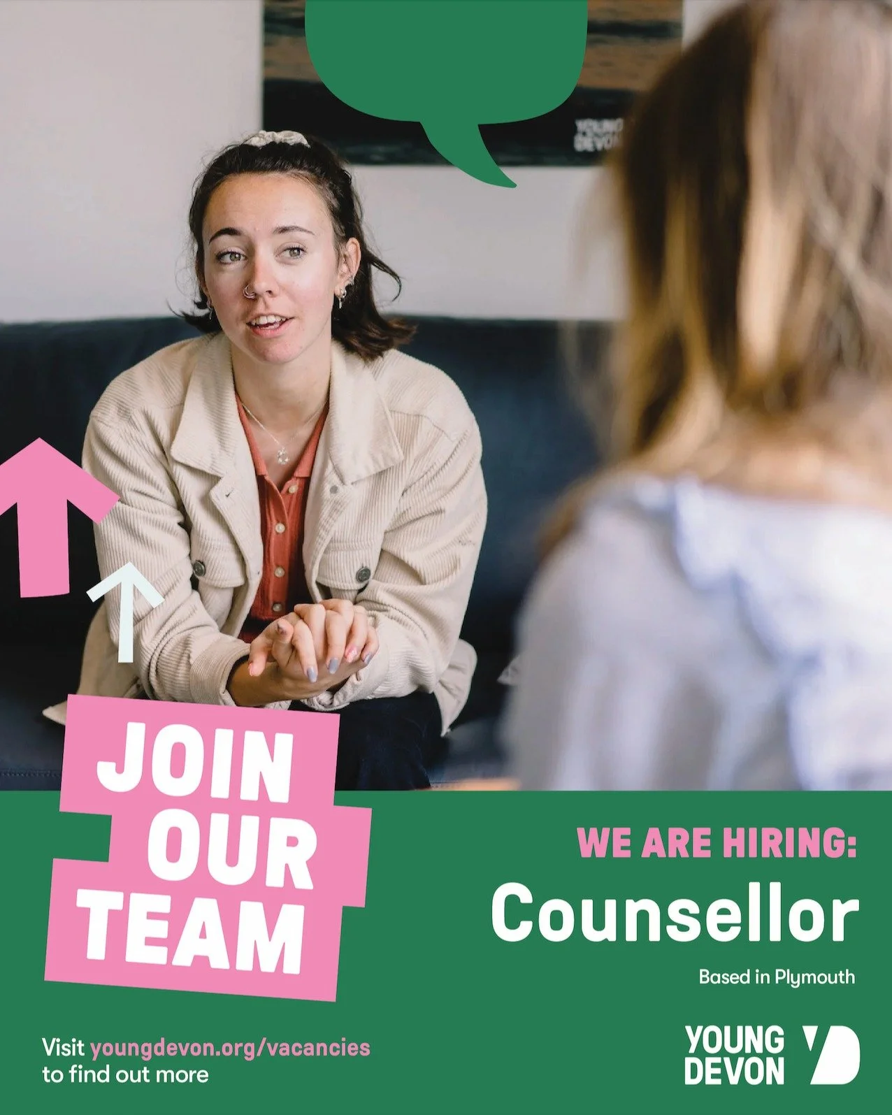 WE'RE HIRING!

We've been helping young people thrive for over 75 years. Find out more by visiting youngdevon.org/vacancies and help us make a difference. 💛