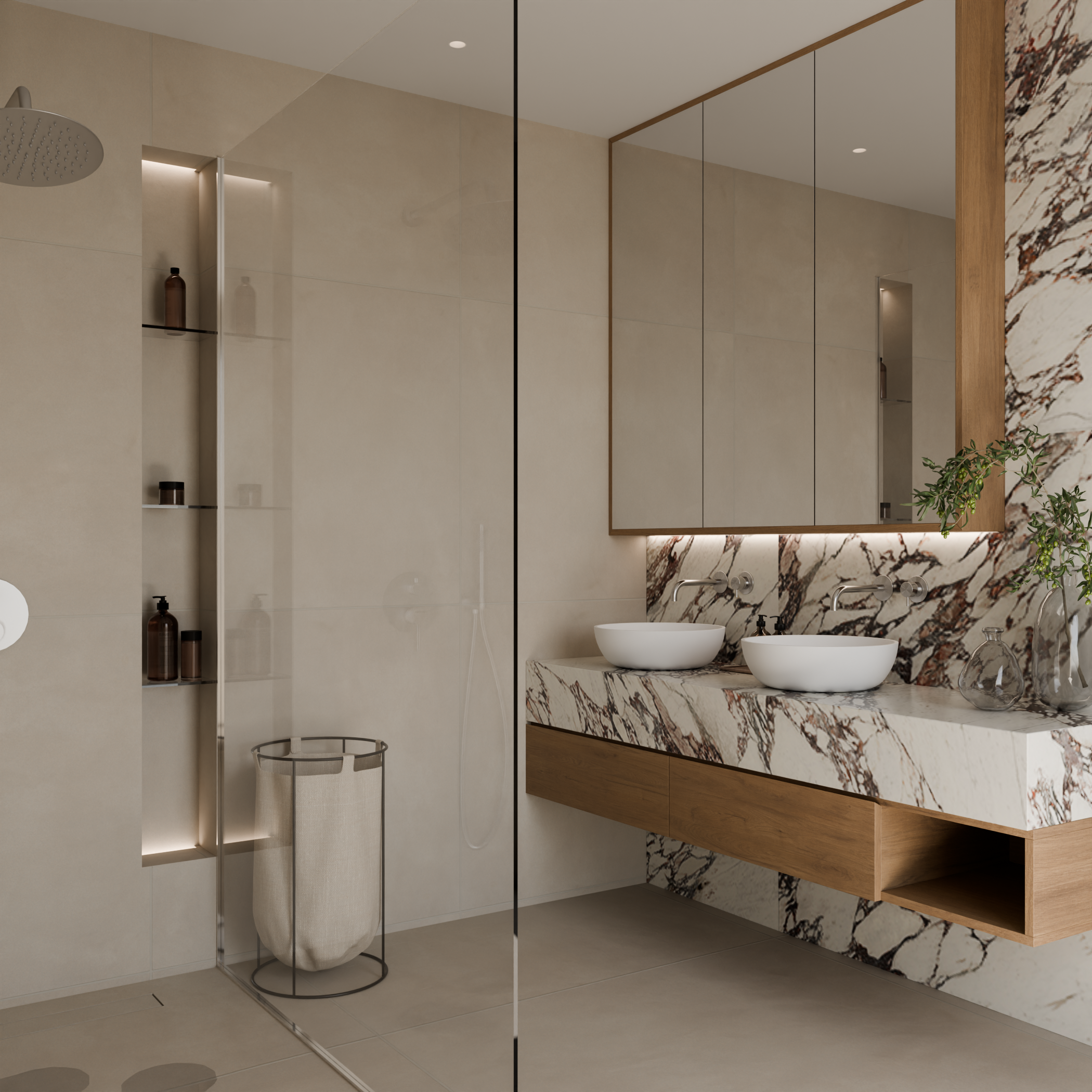 3D Rendering - Bathroom Design
