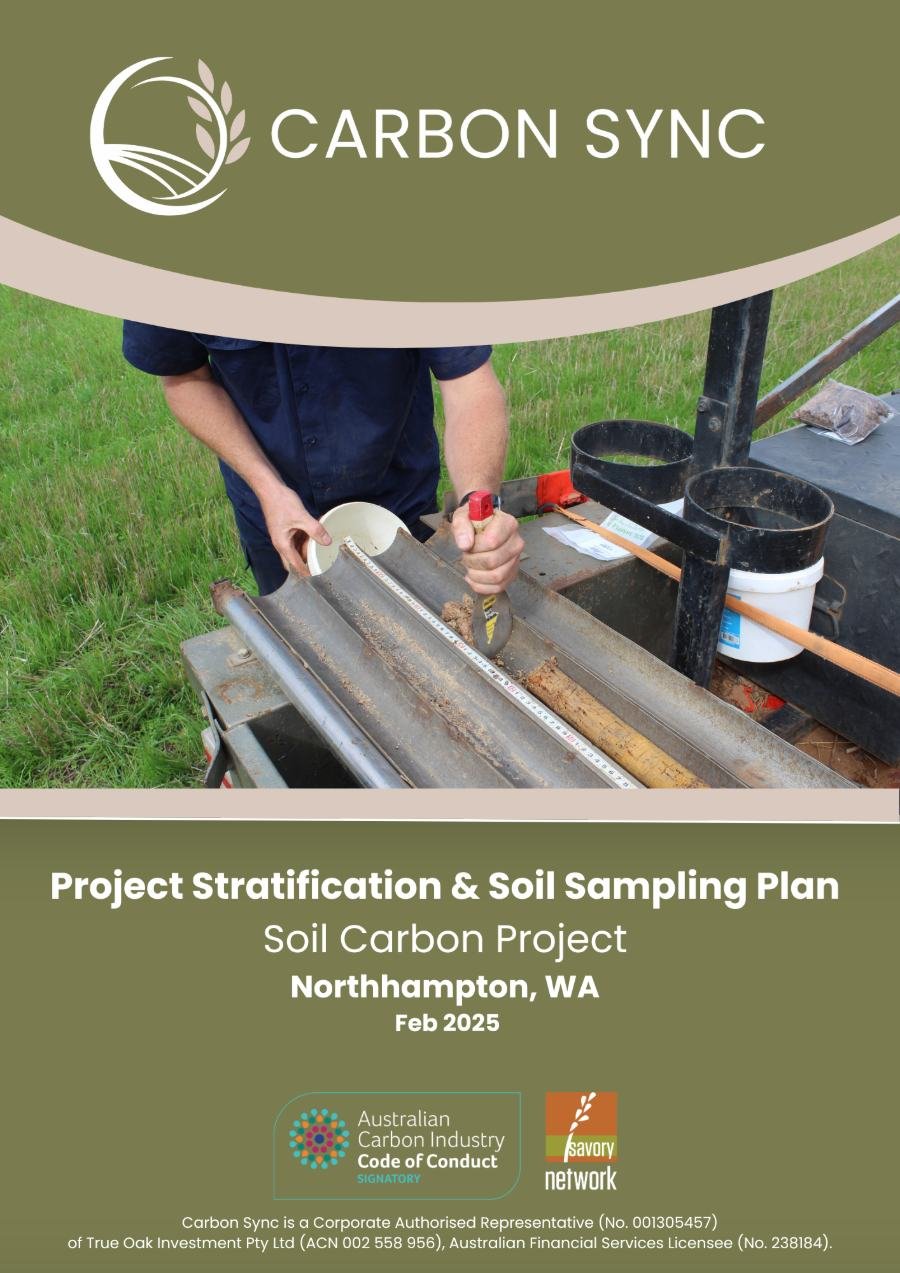 Cover of an example Project Stratification and Soil Sampling Plan for a soil carbon project in Northampton, WA