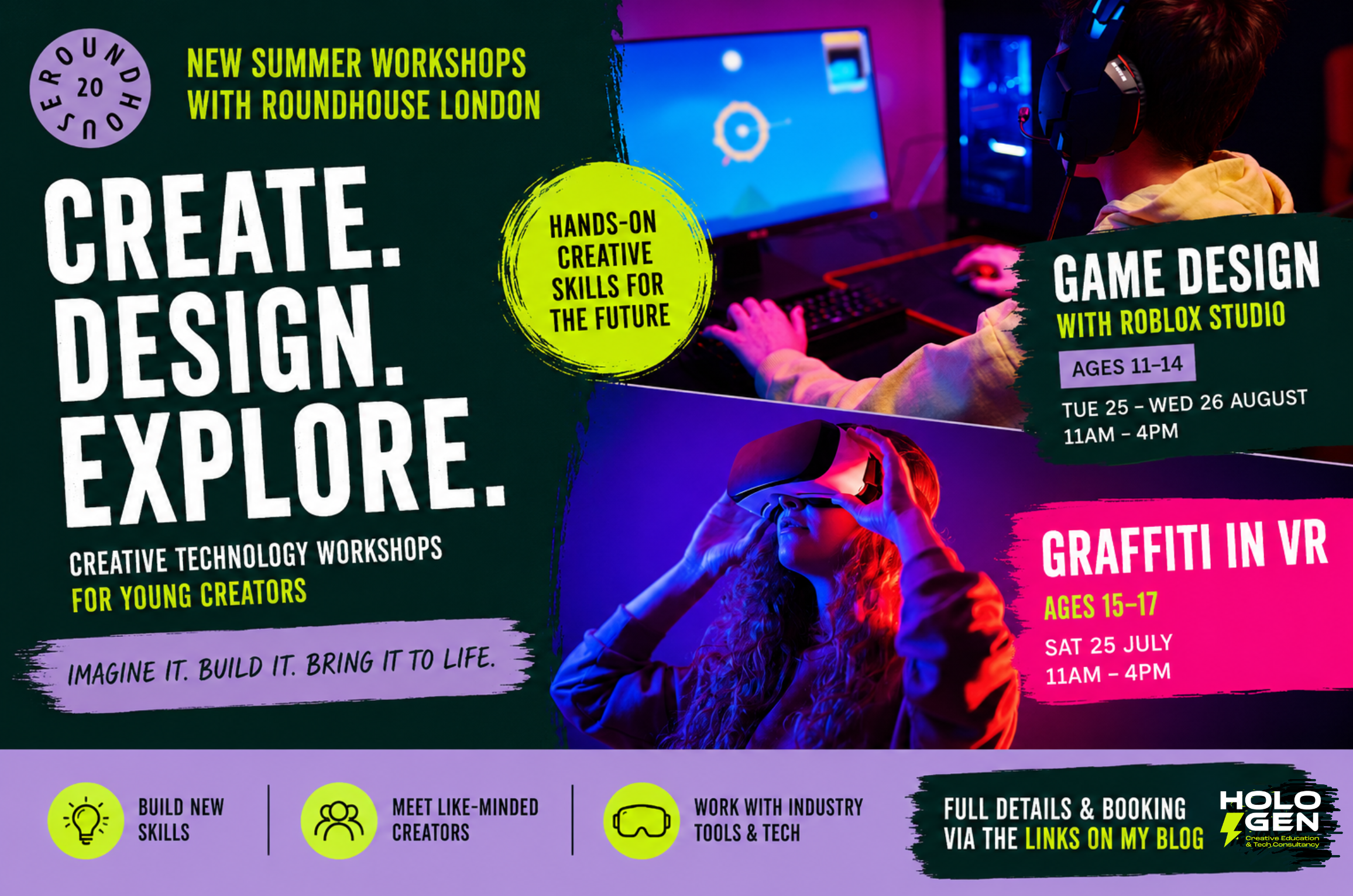 New Summer Workshops Announced with Roundhouse London