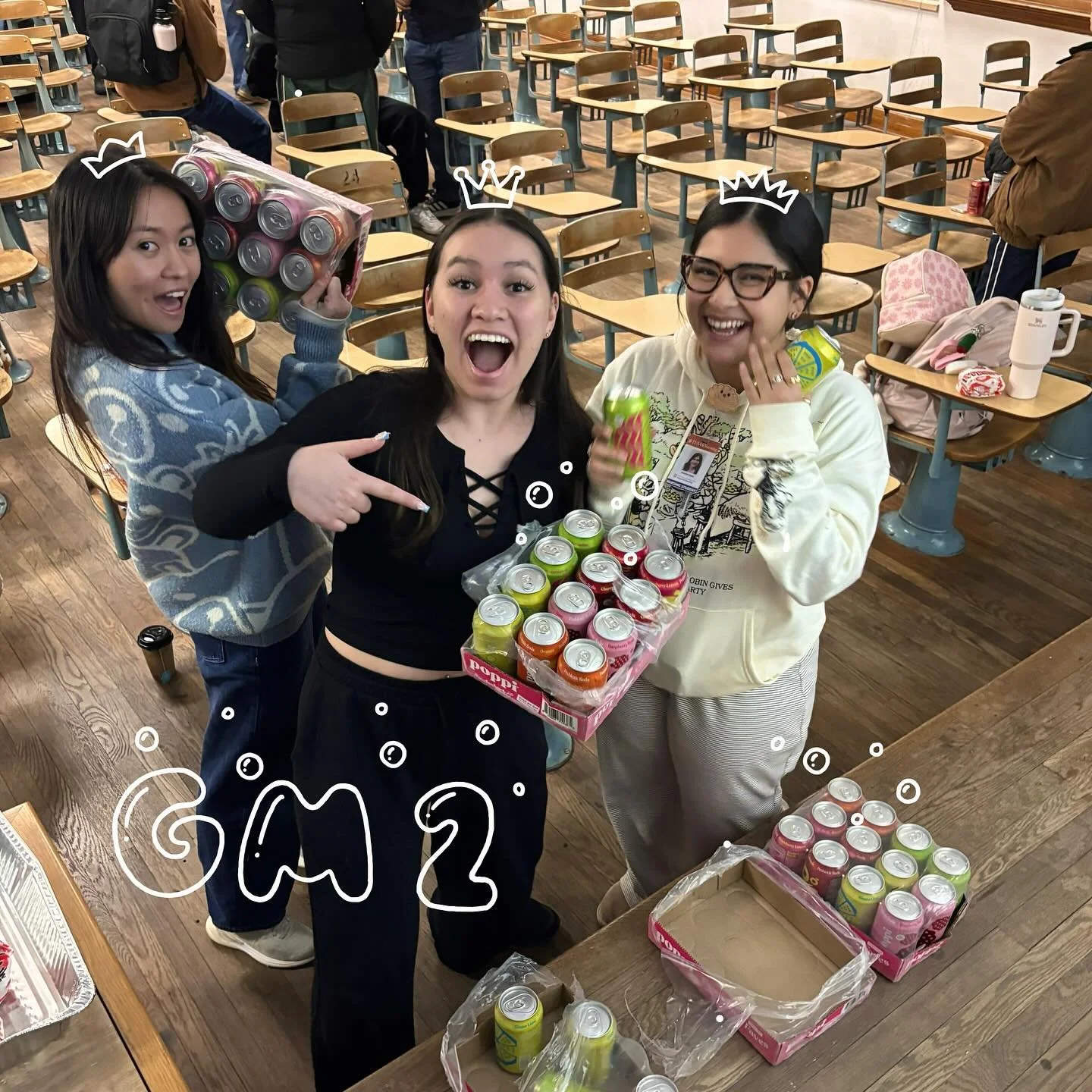 GM 2 featuring Poppi, P. Terry's, and lava lamps 👀🧪🫧

Thank y'all for joining us despite the freezing weather 😇