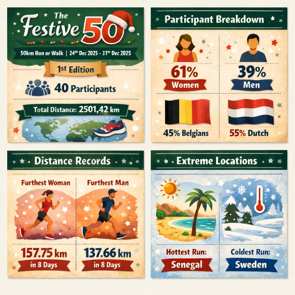 Festive50: samen in beweging tussen Kerst en Nieuwjaar