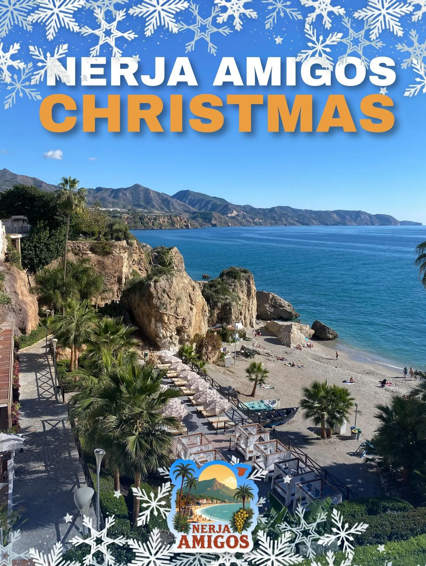 🎄 Christmas inspirations on Nerja Amigos 🎄

🛒 Shop Well - Shop Local this Season
📮 Kids Club- Write to Santa at the North Pole /Three  King 👑 
⛷️ Local Escapes- A winter day in Sierra Nevada
🍤 The Market Kitchen - Festive Party Foods 
✨ Residen