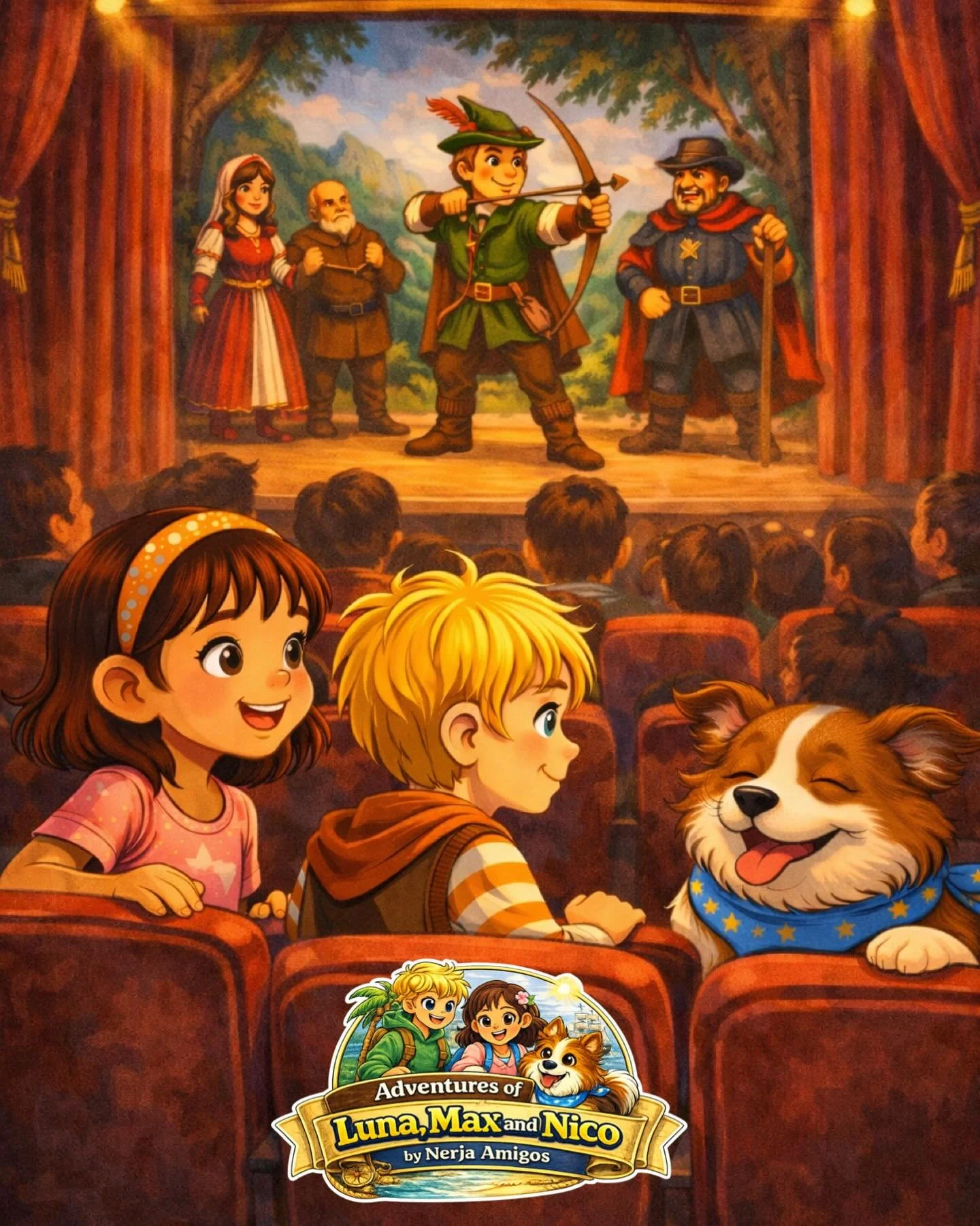 🎭 Have you ever taken your children / grand children to the theatre in Nerja?

Luna, Max and Nico went to the Centro Cultural to watch Robin Hood &mdash; full of laughter, a little bravery, and YOU can go and watch it too next weekend! ( check our c