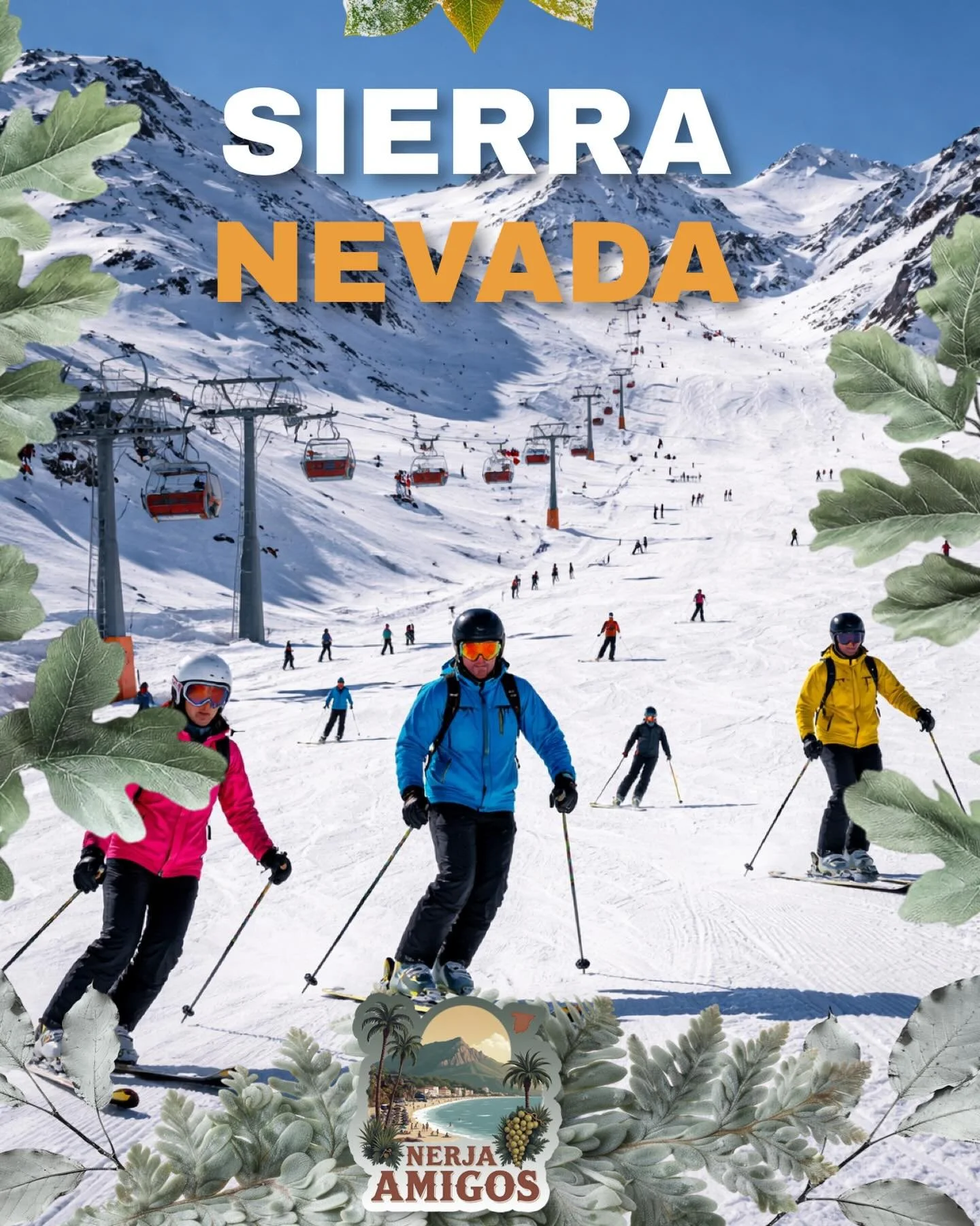 ⛷️🎿 Are you a winter sports enthusiast? 🎿 ⛷️ 

Now that the sun is finally out, it&rsquo;s the perfect time to head up to Sierra Nevada for fresh air, snow and blue skies. 

Thinking of a ski day trip from Nerja or weekend escape? The Nerja Amigos 