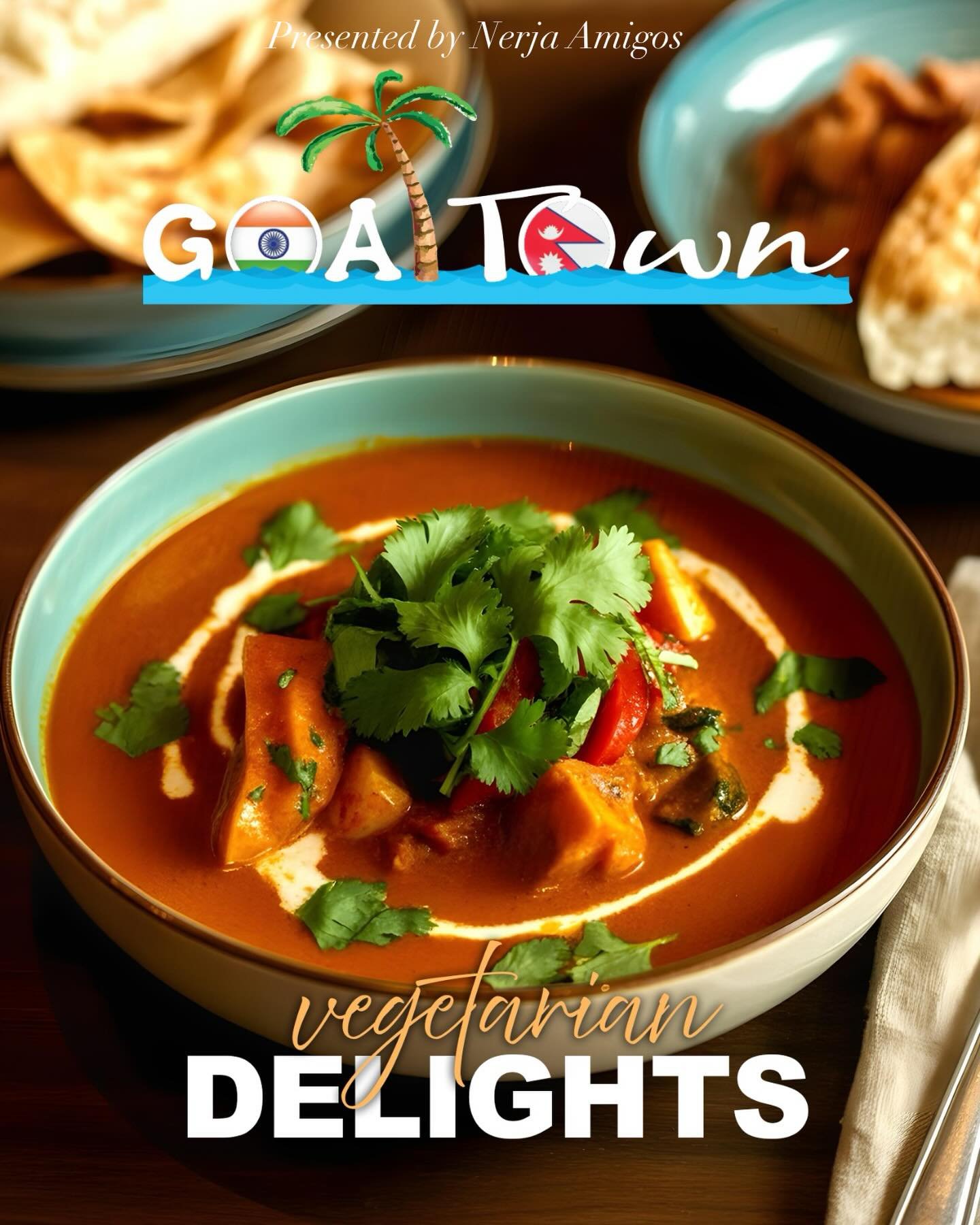 ✨ VEGETARIAN FLAVOURS WITH HEART ✨

Craving something comforting, wholesome and full of authentic spice? 🌱🍛

Discover some of Goa Town Indian &amp; Nepalese Restaurant Nerja favourites:

🥣 Daal Tarka &ndash; Smooth yellow lentils with garlic &amp;