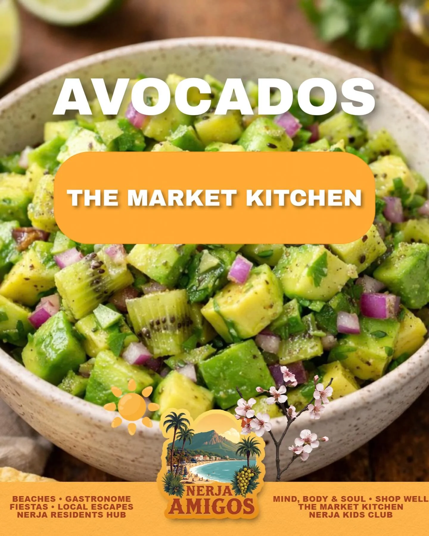 🥑 New in The Market Kitchen &ndash; Avocado Salsa!

Can&rsquo;t get enough of avocados 🥑 🥑 🥑? 

Fresh, vibrant and full of Axarqu&iacute;a flavour&hellip; we&rsquo;ve just added a delicious Avocado Salsa to our Market to Kitchen recipes.

Curious