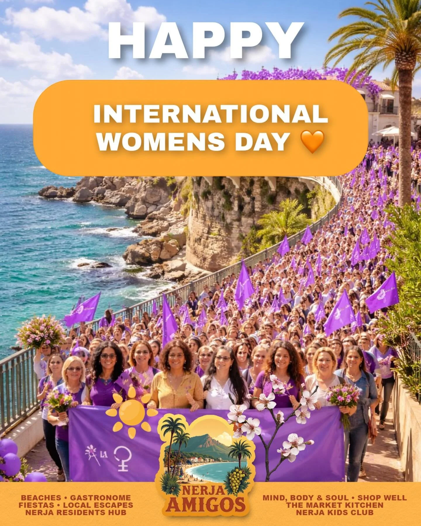 🧡 Happy International Women&rsquo;s Day 🧡

Check calendar 👉🏽 https://www.nerjaamigos.com/events/srh2ypbnfjmvl2vatnyts2o9fhc7l7 #nerja #womensday