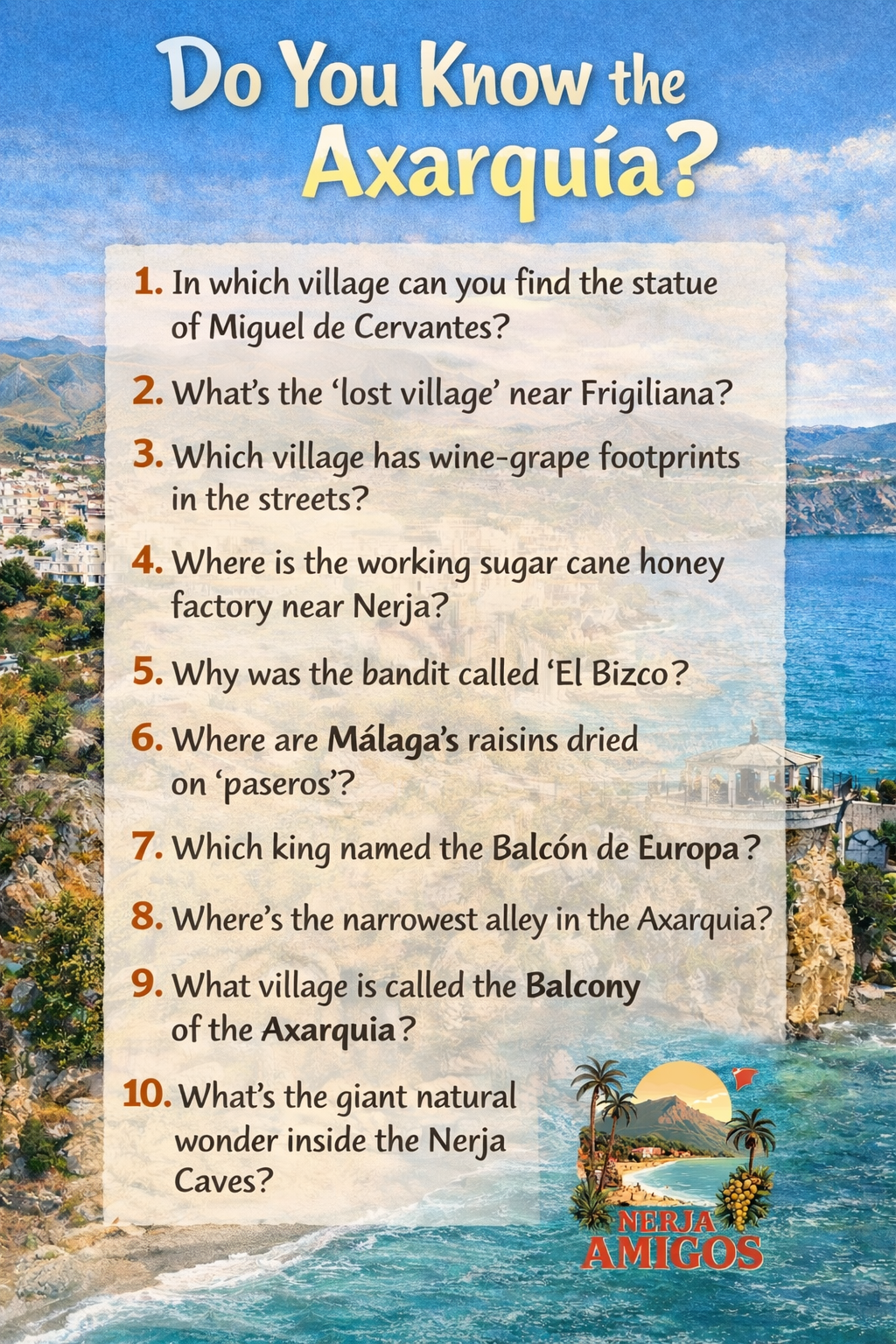 Fun Q&amp;A - Do&nbsp;You&nbsp;Know&nbsp;the&nbsp;Axarquía?