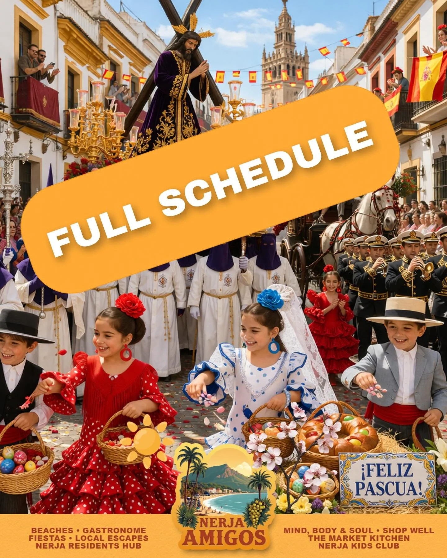 ‼️ FULL SEMANA SANTA- SCHEDULE ONLINE NOW‼️👉🏽 https://www.nerjaamigos.com/events/semana-santa