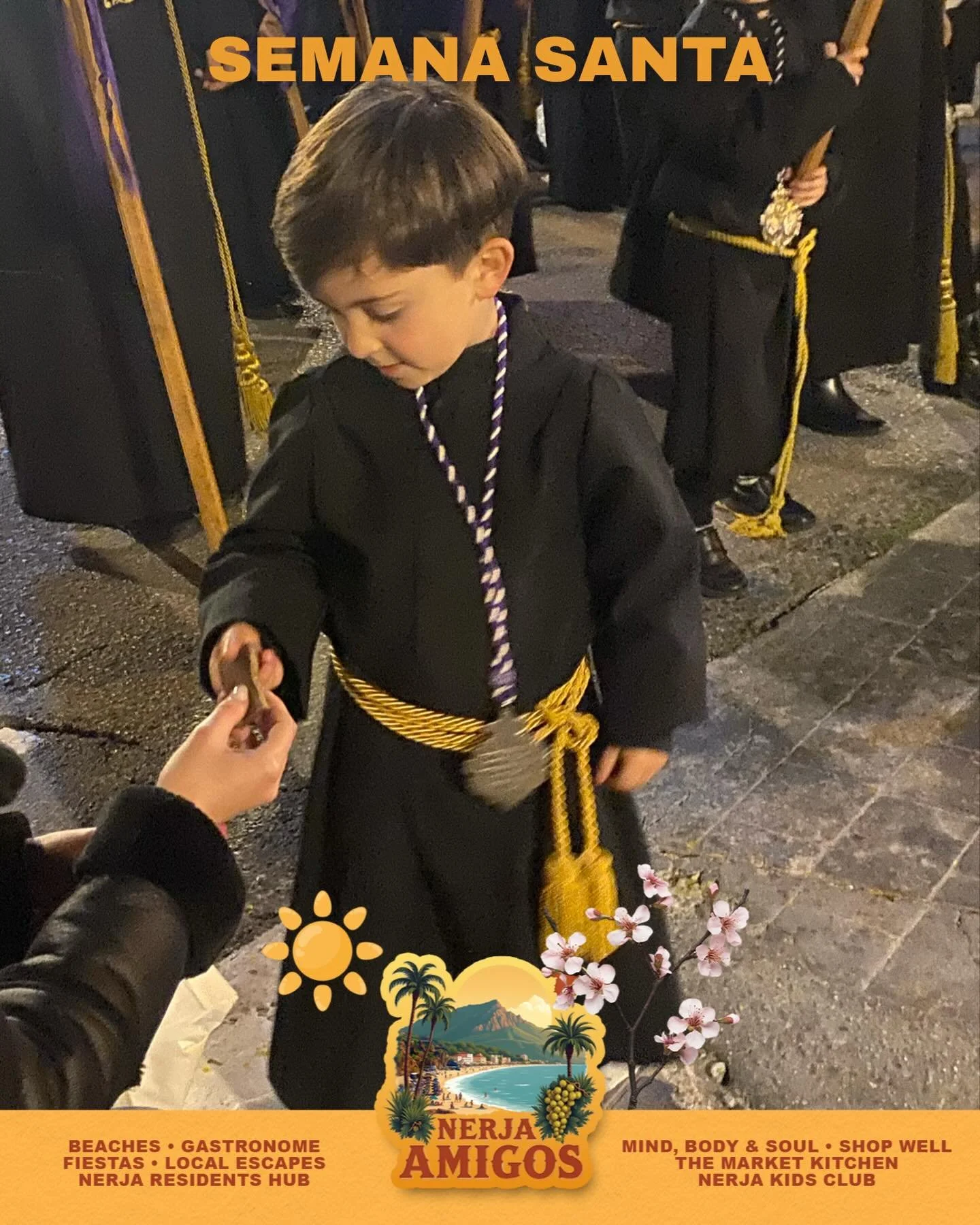 Semana Santa 2026 🙏🏼 

Such beautiful tradition shared with the youngest of our community. 💛

Final days &amp; Easter Sunday 👉🏽 https://www.nerjaamigos.com/events/semana-santa