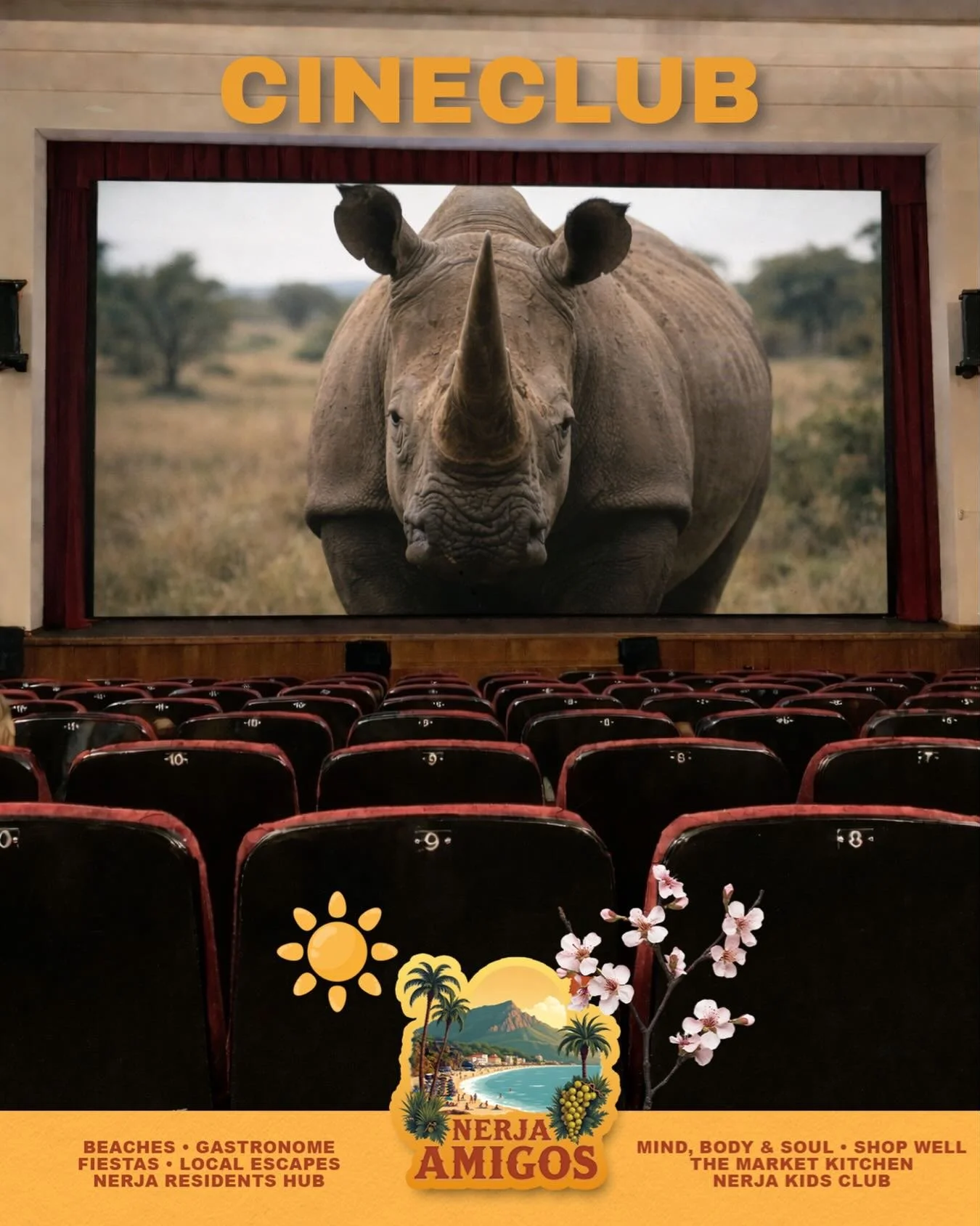 🎬 Fancy something different for your evening in Nerja? 🍿 

The CineClub brings world cinema, original language films, and a cosy, community feel in the middle of Nerja! 

✨ Discover more on 👉🏽 https://www.nerjaamigos.com/nerja-residents-hub/nerja