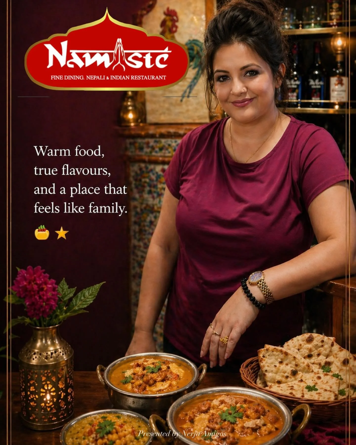 Time for a Nepalese or Indian curry? 

At Namaste Nepali &amp; Indian Restaurant, Sangeeta brings a true taste of Nepalese and Indian cuisine right to the heart of Nerja 💛

Rich flavours🍛, fragrant spices 🌶️ 🌶️ and that feeling of being welcomed 