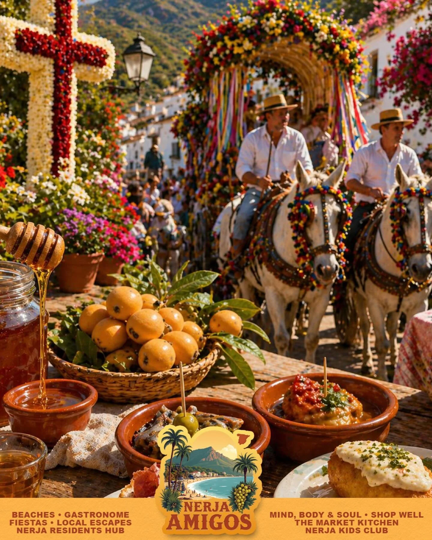 May arrives in Nerja with sunshine, fiestas, flavour and that unmistakable feeling that summer is slowly beginning&hellip; ☀️🌸

From the Ruta de la Tapa and Cruces de Mayo to village celebrations, salsa evenings, and the countryside spirit of San Is