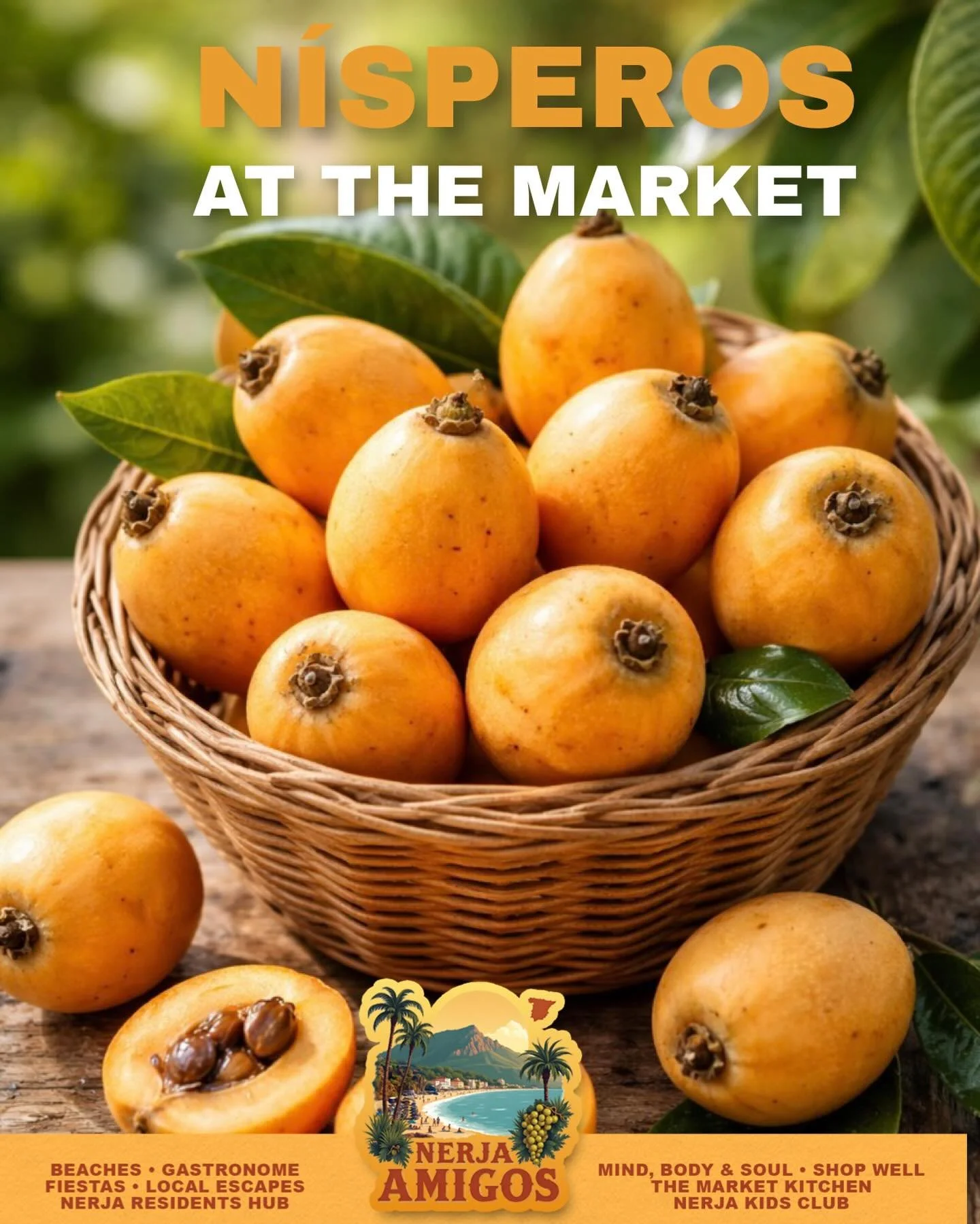 NERJA LOCAL MARKET TODAY 💚

Ever tried n&iacute;speros&hellip; loquats? 🍊✨

They&rsquo;ve just arrived at the market &mdash; but only for a short little window. Sweet, soft, golden and so easy to miss if you don&rsquo;t know what you&rsquo;re looki