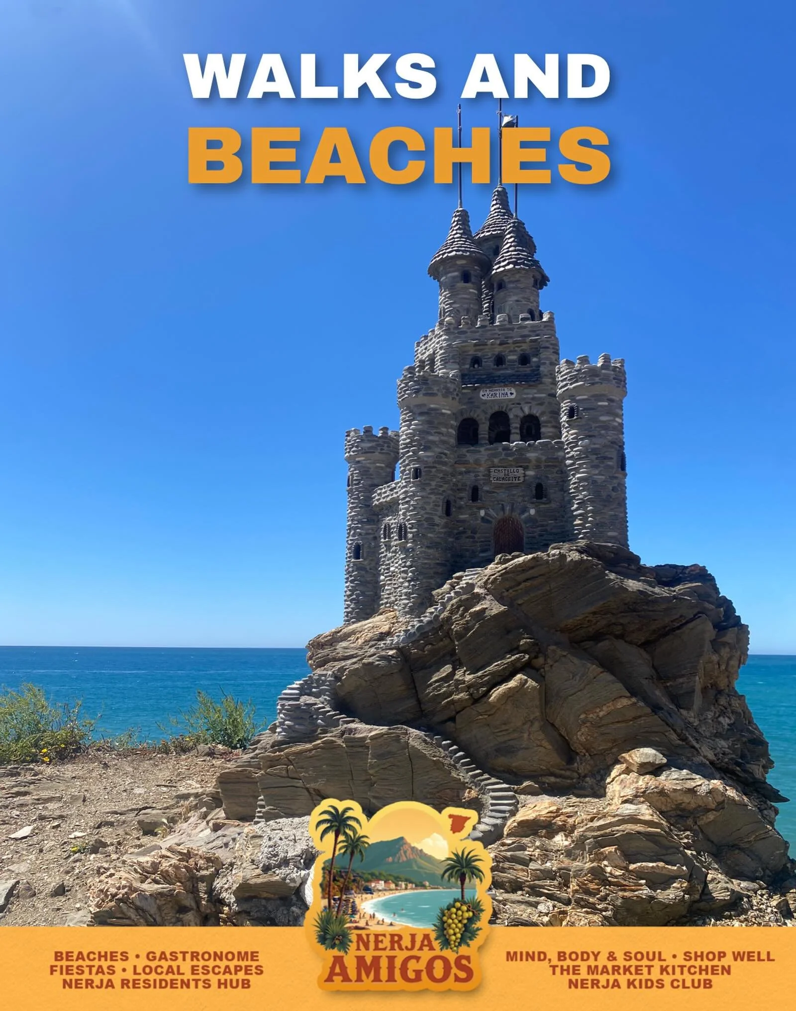 Fabulous walk from Nerja to Pe&ntilde;oncillo 👣 

Walks, hidden coves, sea views and quiet corners between Nerja and Pe&ntilde;oncillo beach&hellip; sometimes the best beach days begin with a walk by the seaside 🏖️ 

Discover a different side of th
