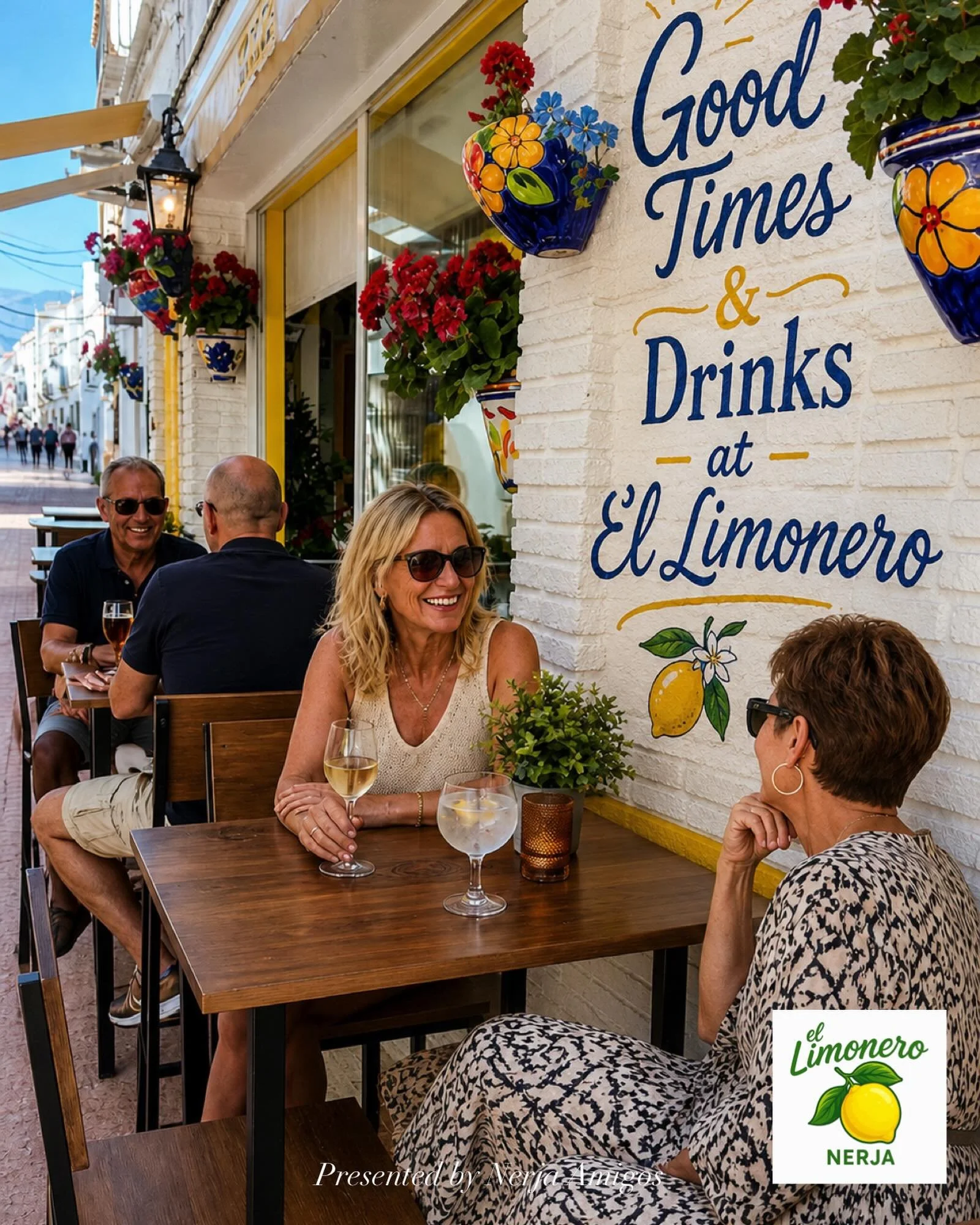 🍋 Cocktails, lively evenings and that unmistakable 18.00 buzz&hellip; 🍸✨

As the late afternoon sun warms the streets of Nerja, @ellimonero_nerja burst into evening fiesta&hellip; 🎶 

And with the famous Herring Nights returning in June, there&rsq