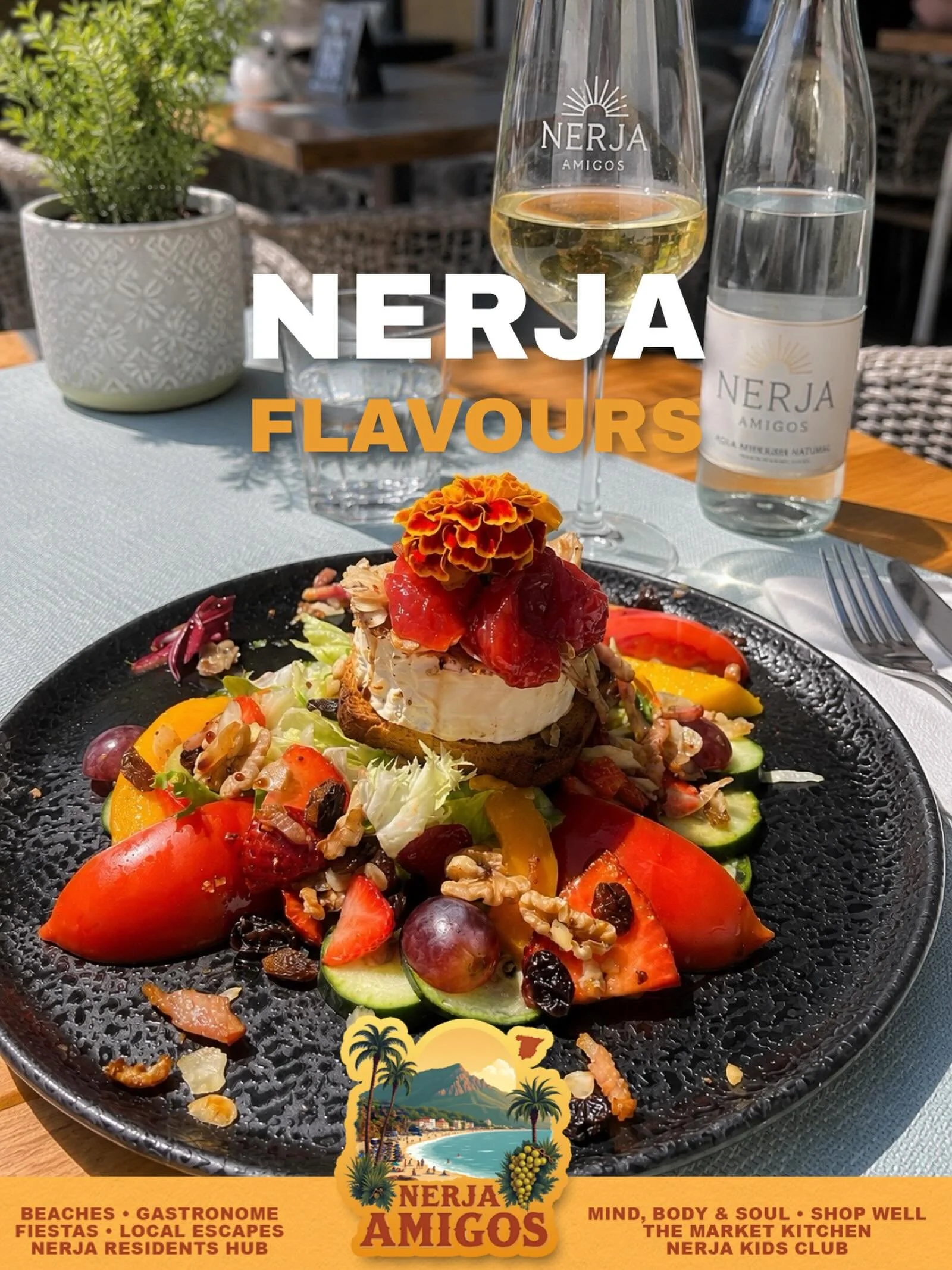 From the Local Market to the Table 🥗🌿 or at local restaurants? 

🥗 Have you tried the famous goat cheese salads served in so many of Nerja&rsquo;s local restaurants and chiringuitos?

Fresh leaves, creamy local goat cheese, seasonal fruit, nuts, o