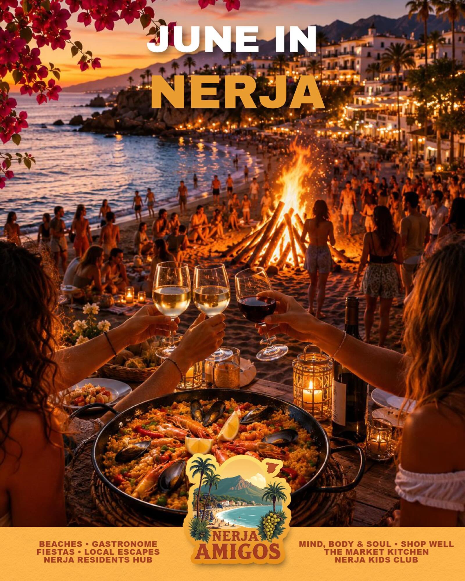 ☀️ June about to arrive in Nerja 🌞 

&hellip;. and summer officially begins. 🏖️ ☀️ 

This June also brings @solarisnerja to El Playazo, and turning Nerja into one of the Costa del Sol&rsquo;s hottest summer destinations 🎶🔥 

And of course, don&rs