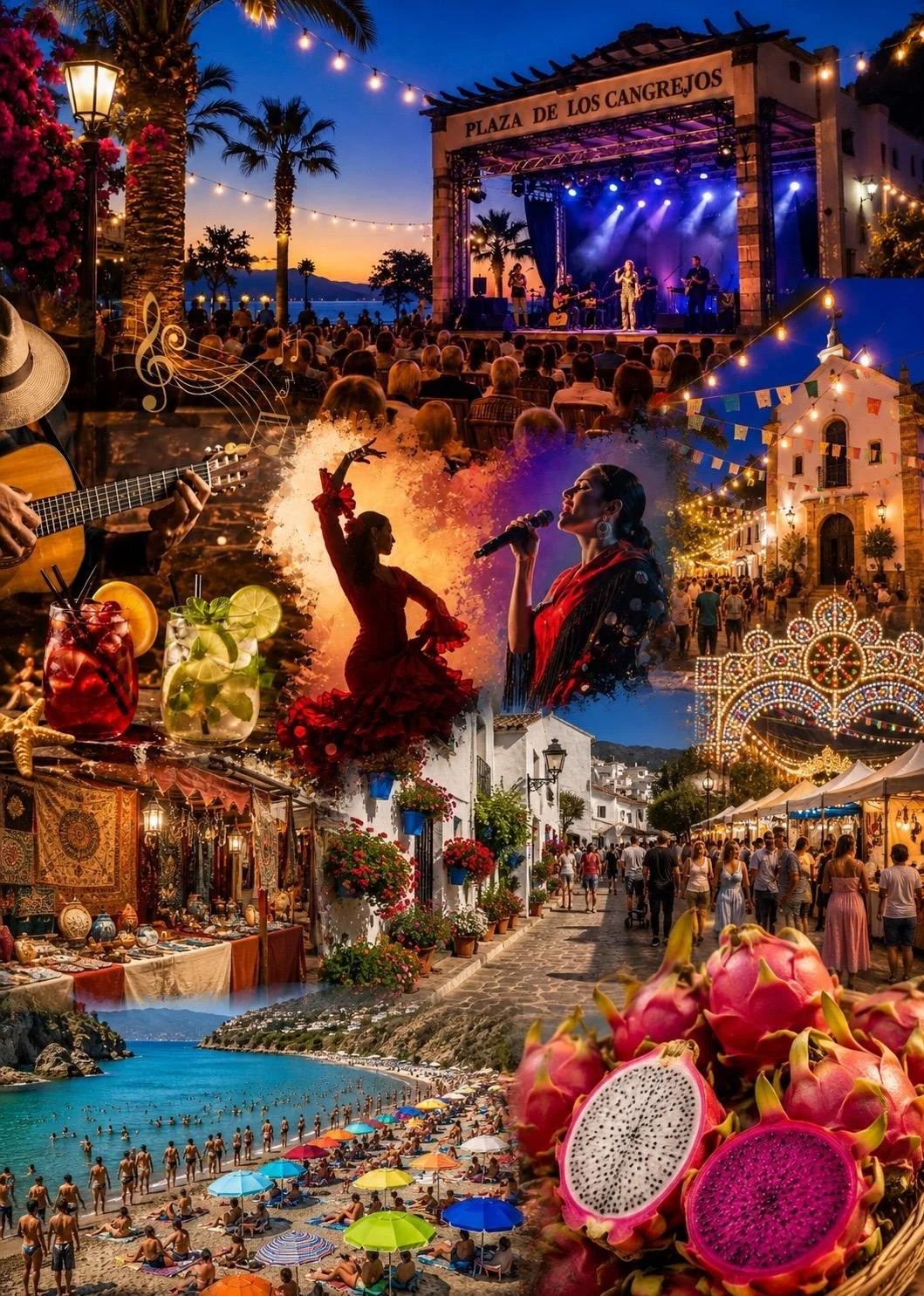August in Axarquía: Beach and Fiestas