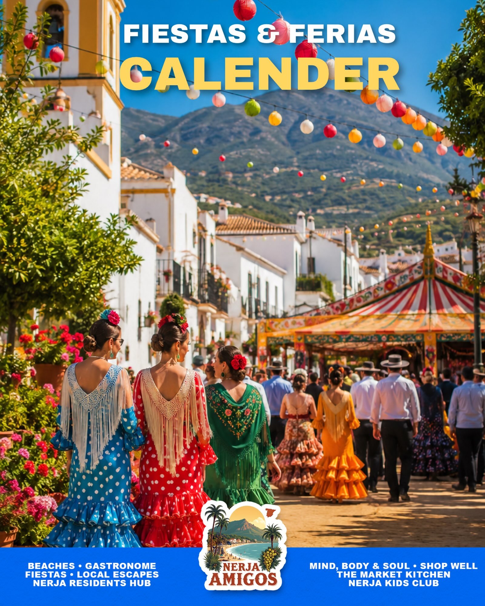 🎉 August means FERIA and FIESTAS time in the Axarqu&iacute;a! 💃☀️

From colourful village ferias and warm nights filled with music and dancing, to C&oacute;mpeta&rsquo;s famous Noche del Vino 🍷, the huge Feria de M&aacute;laga and Frigiliana&rsquo