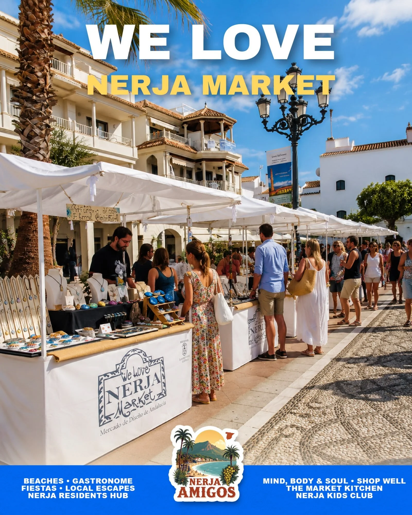 🛍️ We Love Nerja Market ‼️

A little shopping, a little browsing and plenty of local atmosphere! 

☀️ Wander the stalls, discover something different and enjoy a relaxed morning in Nerja.

📅 Check the details on Nerja Amigos Calendar. ⬇️ https://ww