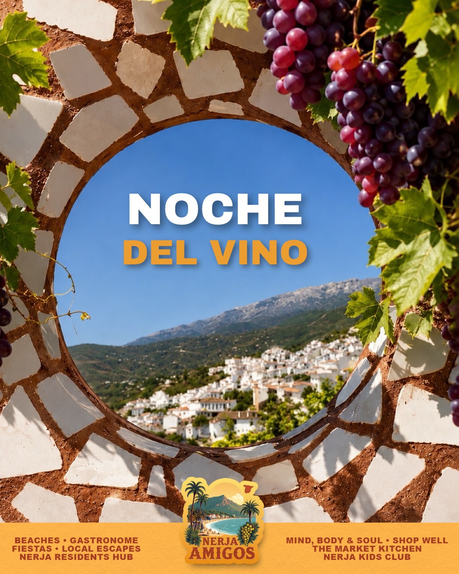 🍇 Looking for a perfect evening beyond Nerja?🍇 

🍷 Raise a glass to one of Axarquia&rsquo;s most cherished summer traditions!

Wine Night (Noche del Vino) returns to the beautiful white village of C&oacute;mpeta TOMORROW. Expect an unforgettable e