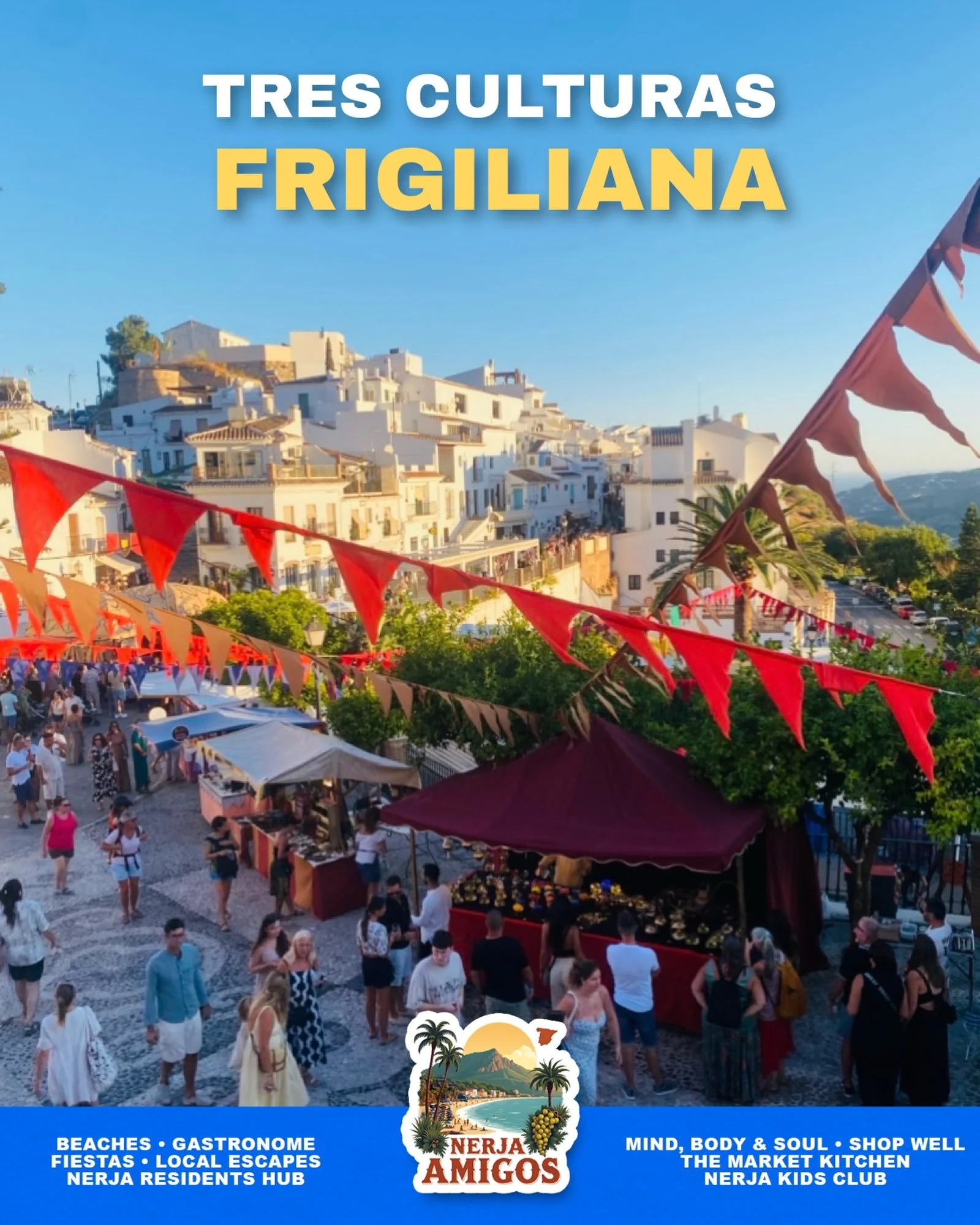 Have you ever experienced Tres Culturas in Frigiliana? 🪅

For four unforgettable days, the whitewashed streets come alive with live music, street performances, food, markets and celebrations inspired by the village&rsquo;s Christian, Jewish and Musl