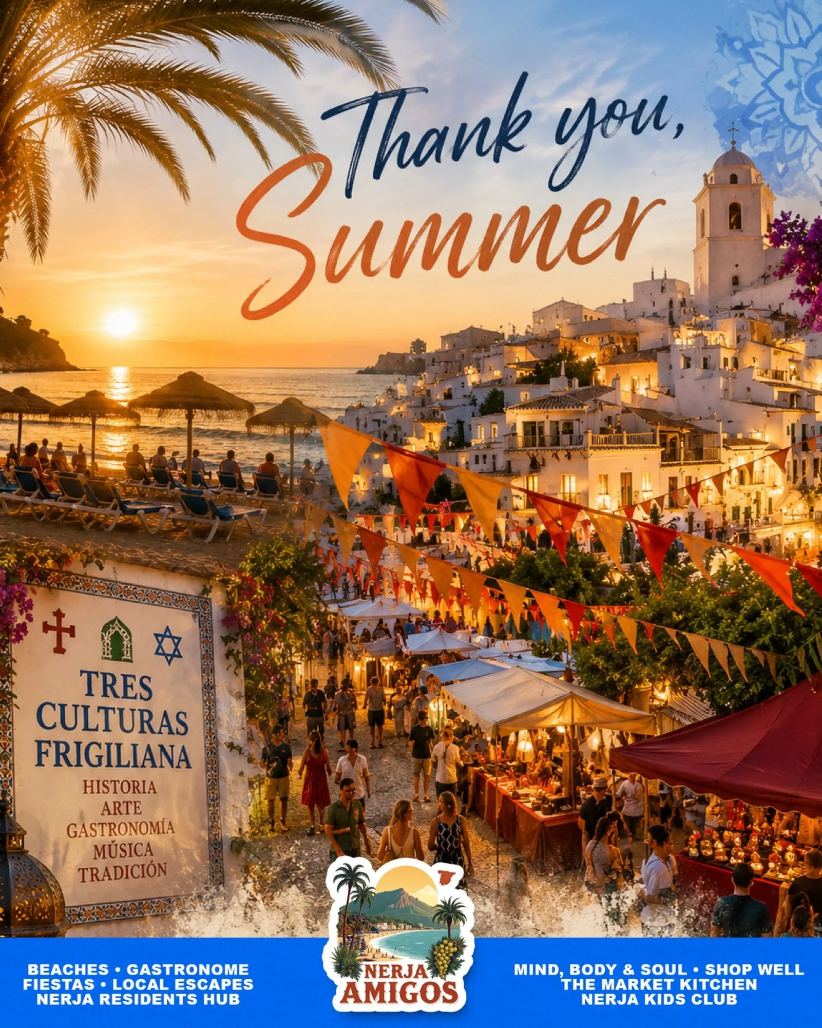 ☀️ THANK YOU, SUMMER! ☀️

What a way to say goodbye to August! From the colour, culture and atmosphere of Tres Culturas in Frigiliana to a final summer celebration at Burriana Beach &mdash; there&rsquo;s still plenty happening this weekend.

Find all