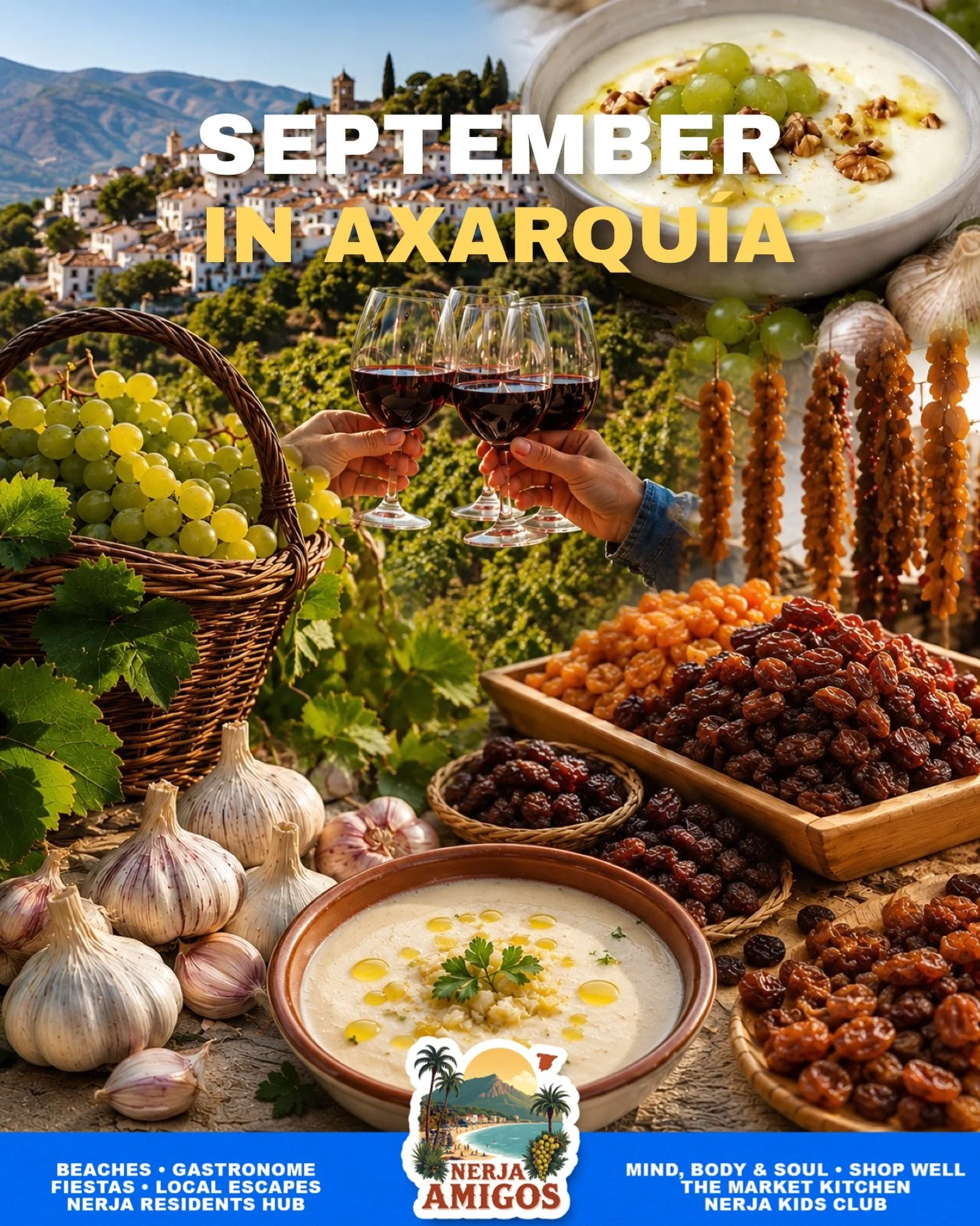 What&rsquo;s happening this September in Nerja &amp; Axarquia? 

Summer isn&rsquo;t over yet! Warm seas, beautiful evenings and some fantastic traditional fiestas across our white villages.

From Maro to Alm&aacute;char, Moclinejo and El Borge &mdash