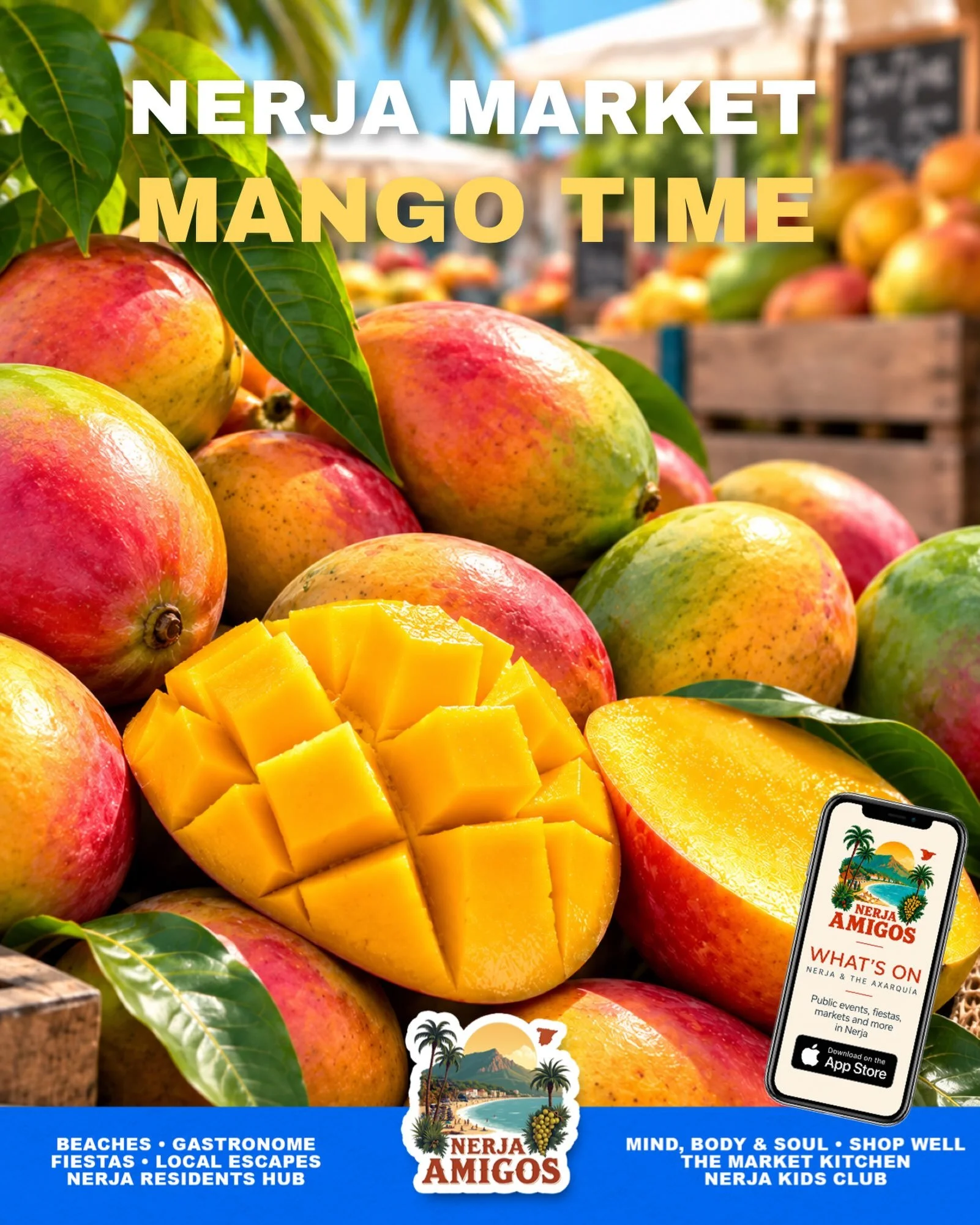 🥭 Do you like mangoes?

It&rsquo;s mango season in the Axarqu&iacute;a, and Nerja&rsquo;s Tuesday Market is a great place to pick up some of these locally grown golden beauties! ☀️🥭

👩&zwj;🍳 Looking for inspiration? Head to The Market Kitchen in 