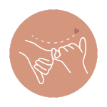 Mano haciendo el gesto de pulgar arriba con fondo marrón