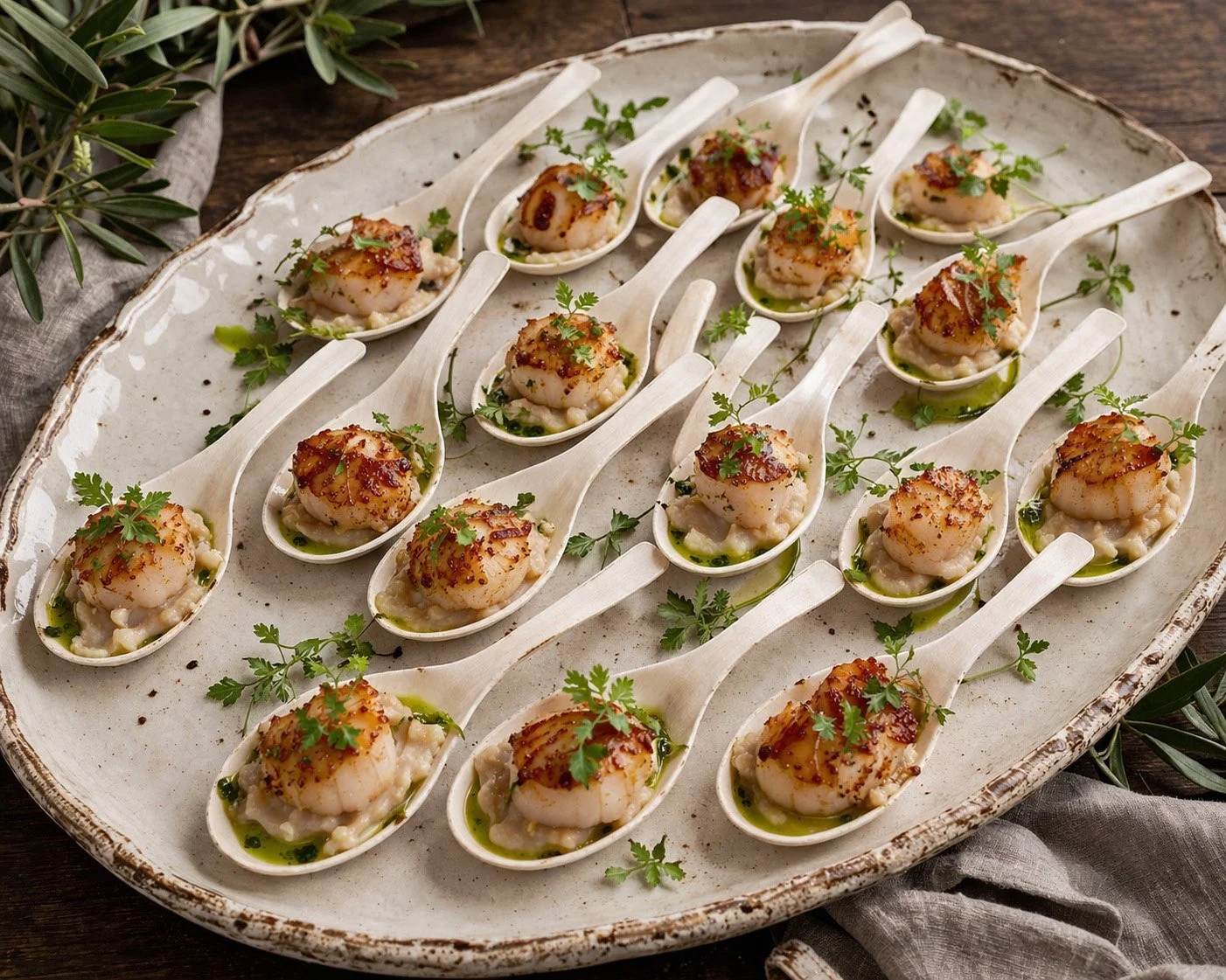 Italian-inspired food prepared by The Food Studio