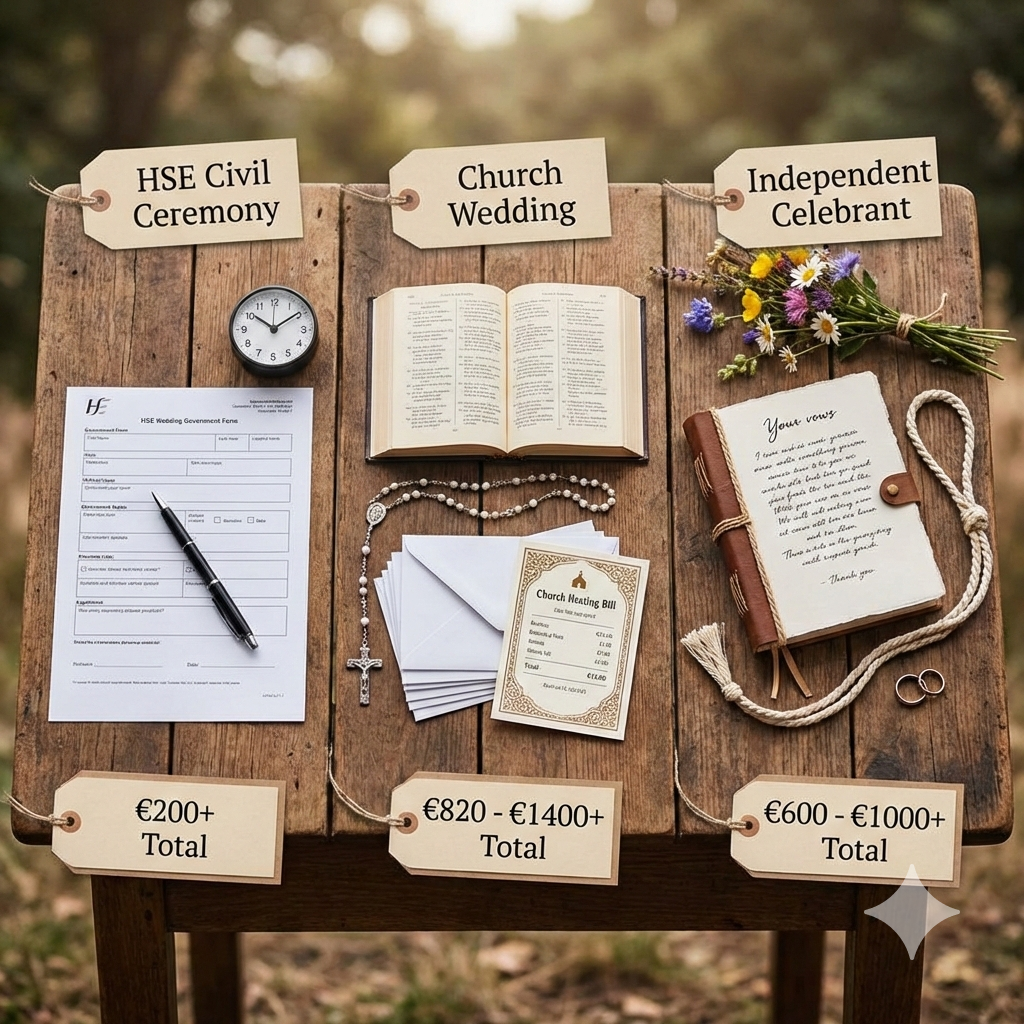 The Hidden Costs of Getting Married in Ireland: HSE vs. Church vs. Independent Celebrants