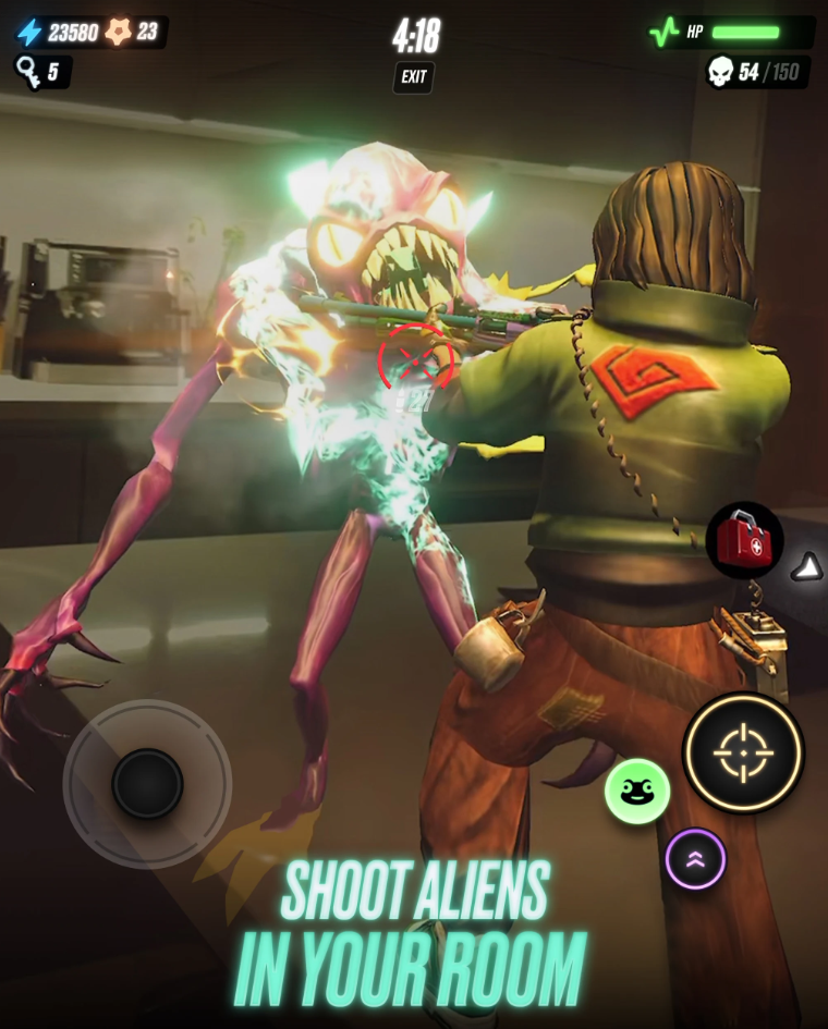 Augmented Reality combat — enemies spawn in your real world