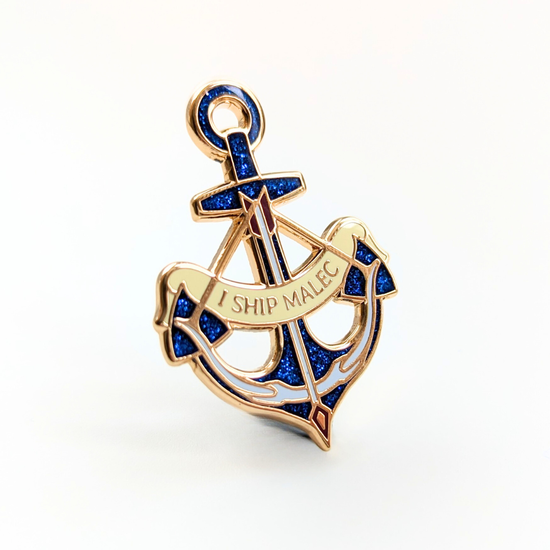 I Ship Malec Shadowhunters Enamel Pin