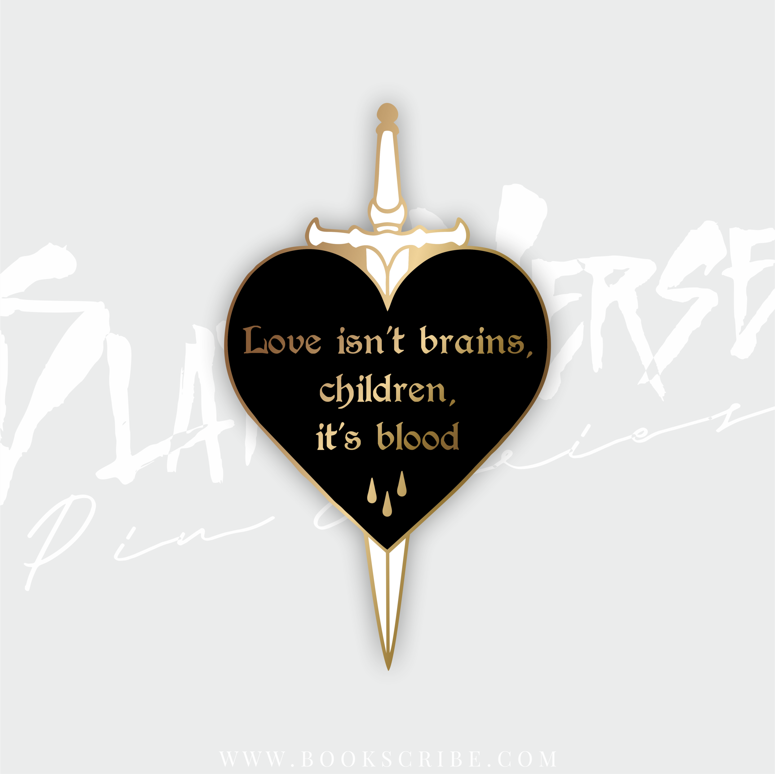 spike quote enamel pin